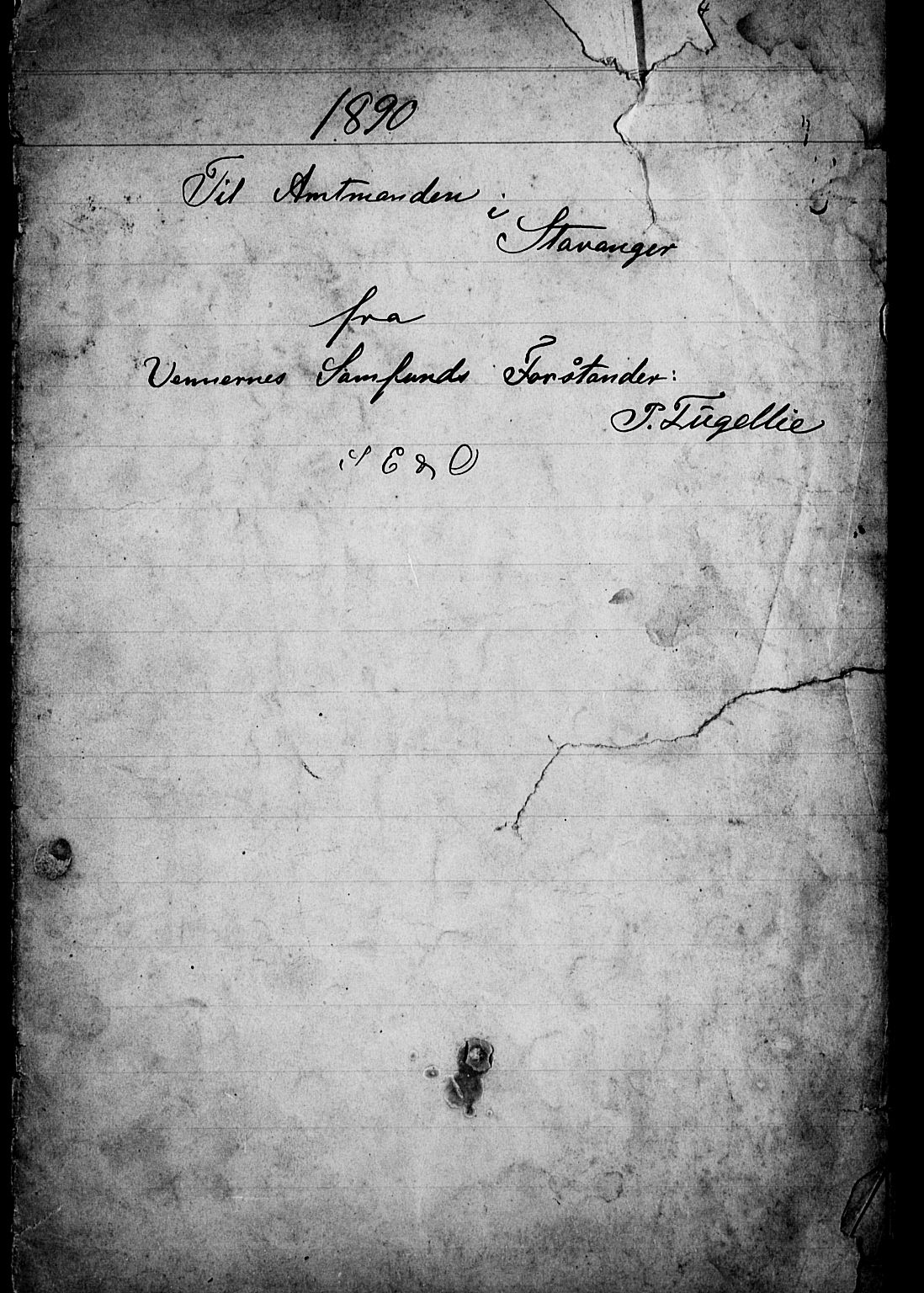 Pa 0160 - Vennenes Samfunn, Stavanger, AV/SAST-A-100269/F/Fc/L0002: Dissenter register no. 2, 1880-1891