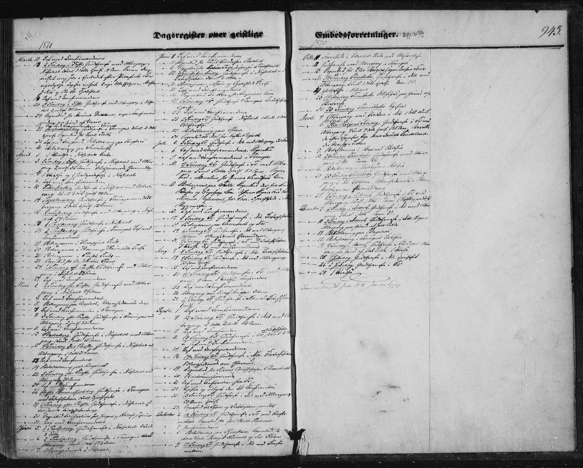 Nissedal kirkebøker, AV/SAKO-A-288/F/Fa/L0003: Parish register (official) no. I 3, 1846-1870, p. 944-945