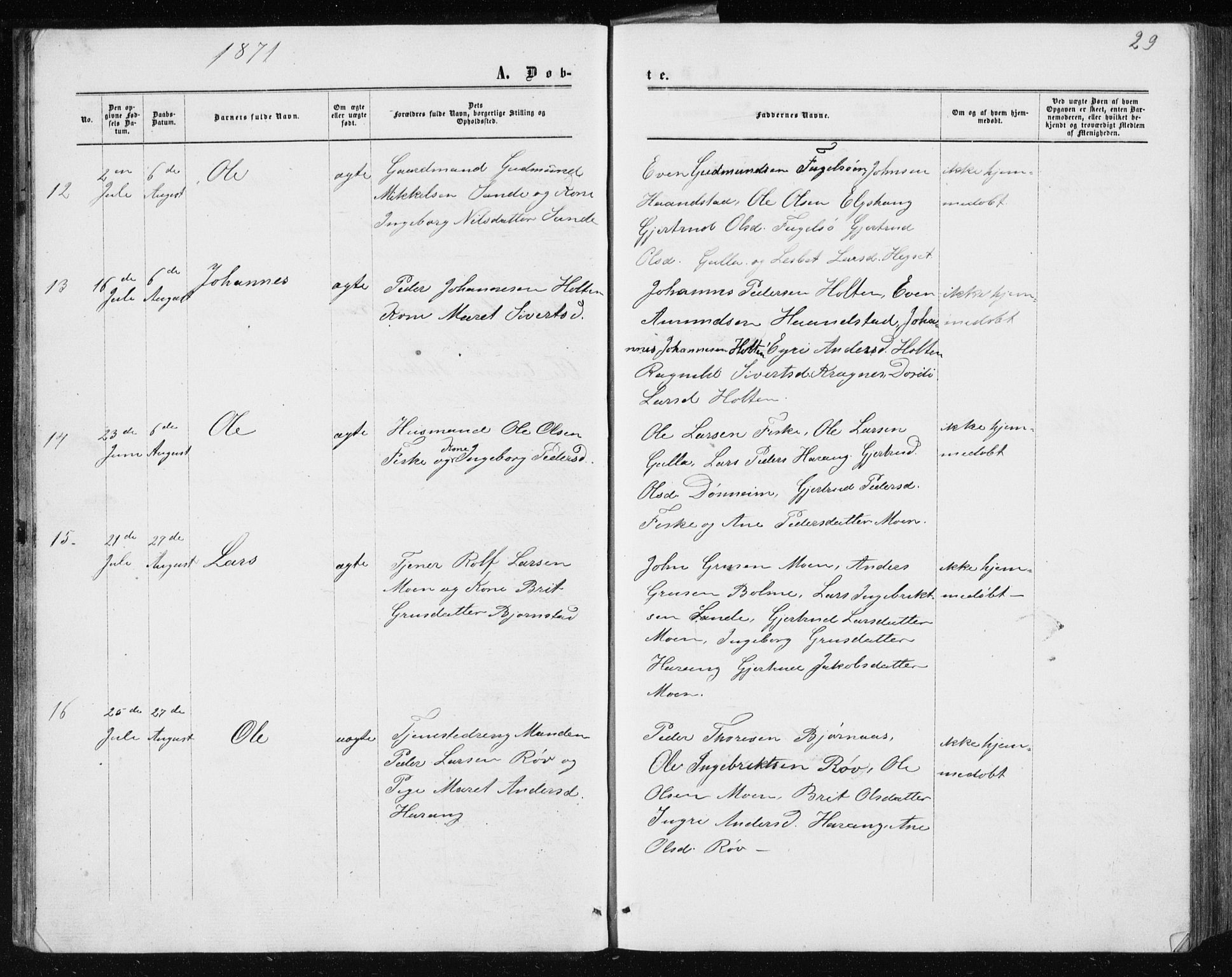 Ministerialprotokoller, klokkerbøker og fødselsregistre - Møre og Romsdal, AV/SAT-A-1454/597/L1064: Parish register (copy) no. 597C01, 1866-1898, p. 29