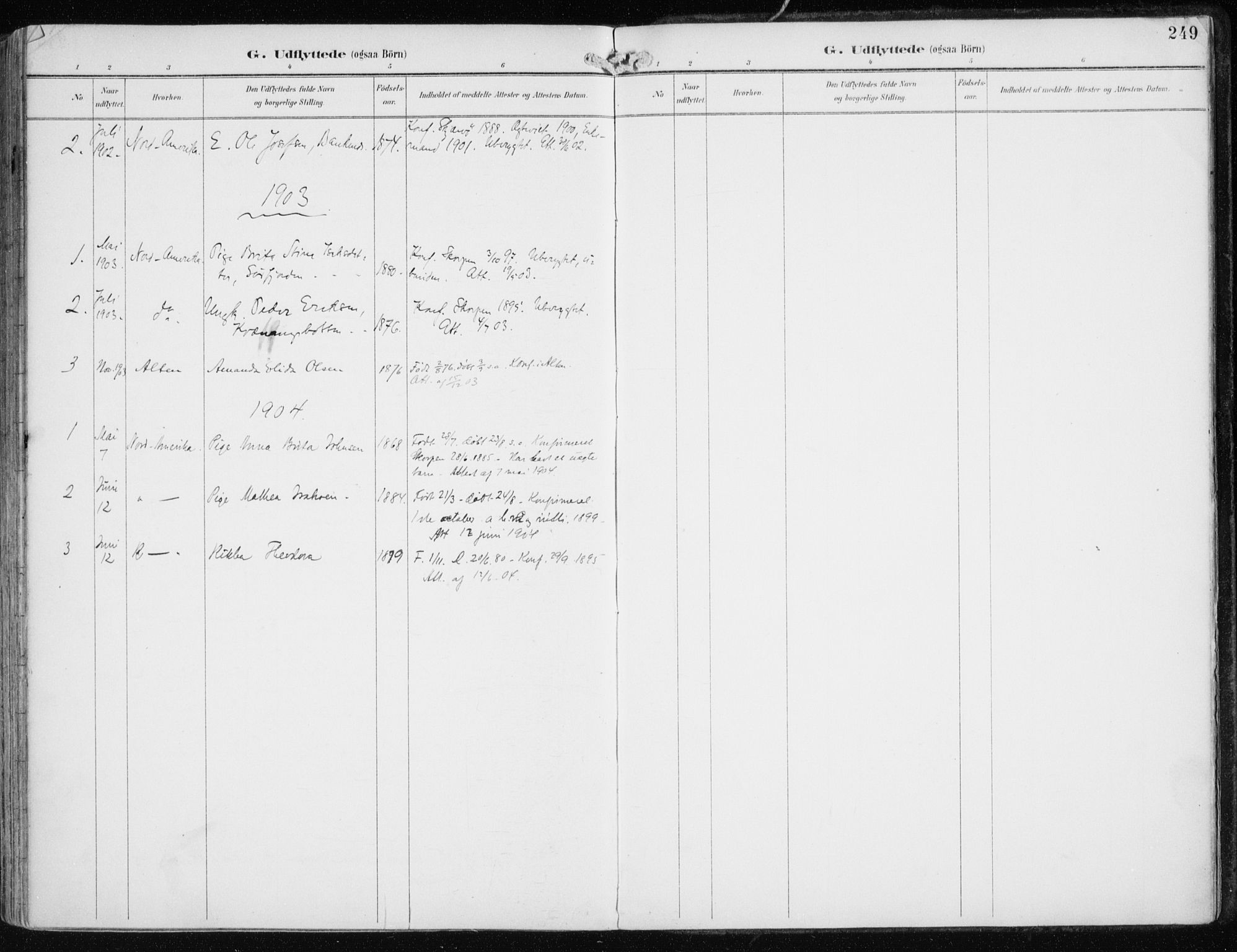 Skjervøy sokneprestkontor, AV/SATØ-S-1300/H/Ha/Haa/L0016kirke: Parish register (official) no. 16, 1892-1908, p. 249