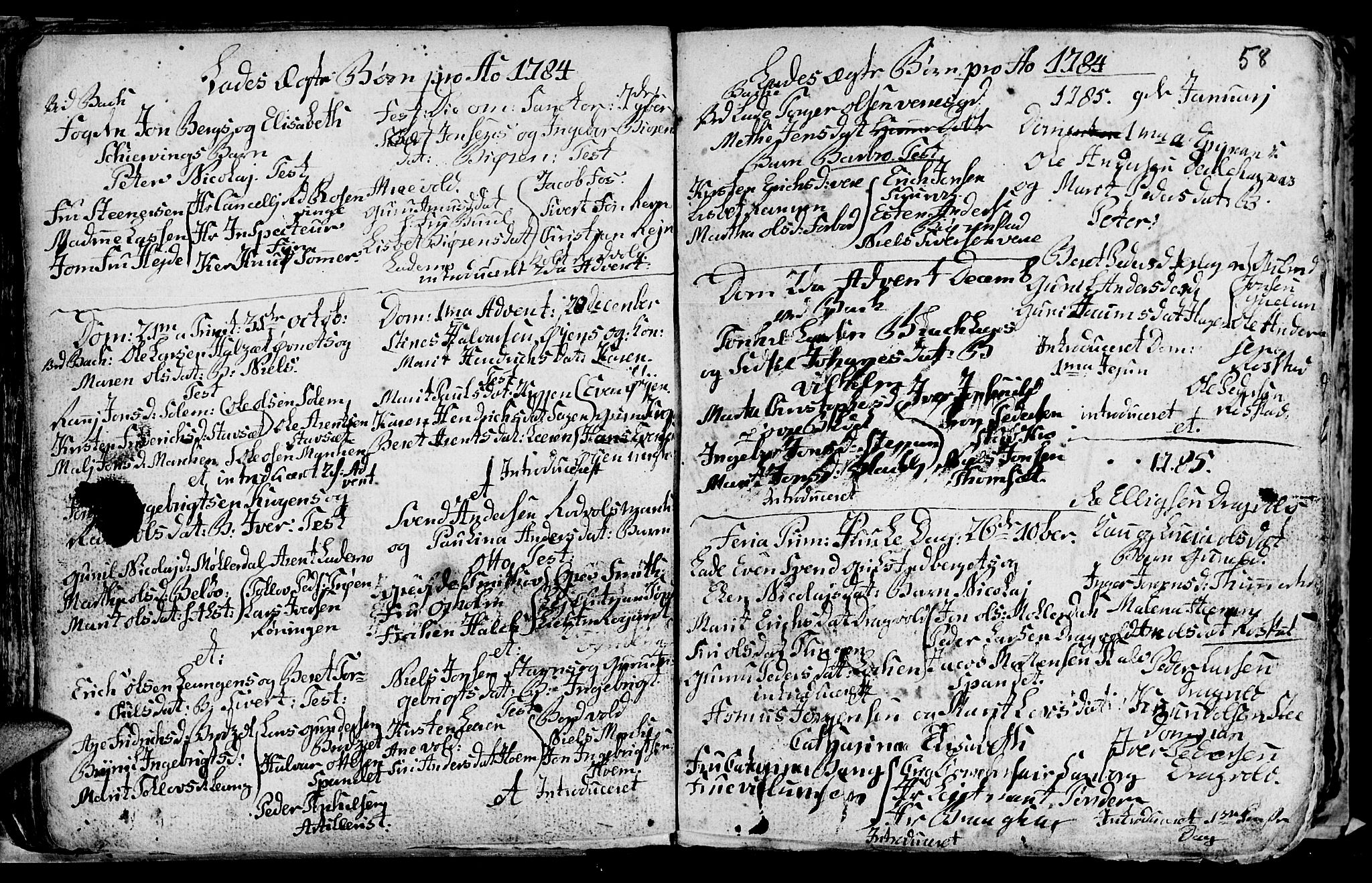 Ministerialprotokoller, klokkerbøker og fødselsregistre - Sør-Trøndelag, SAT/A-1456/606/L0305: Parish register (copy) no. 606C01, 1757-1819, p. 58