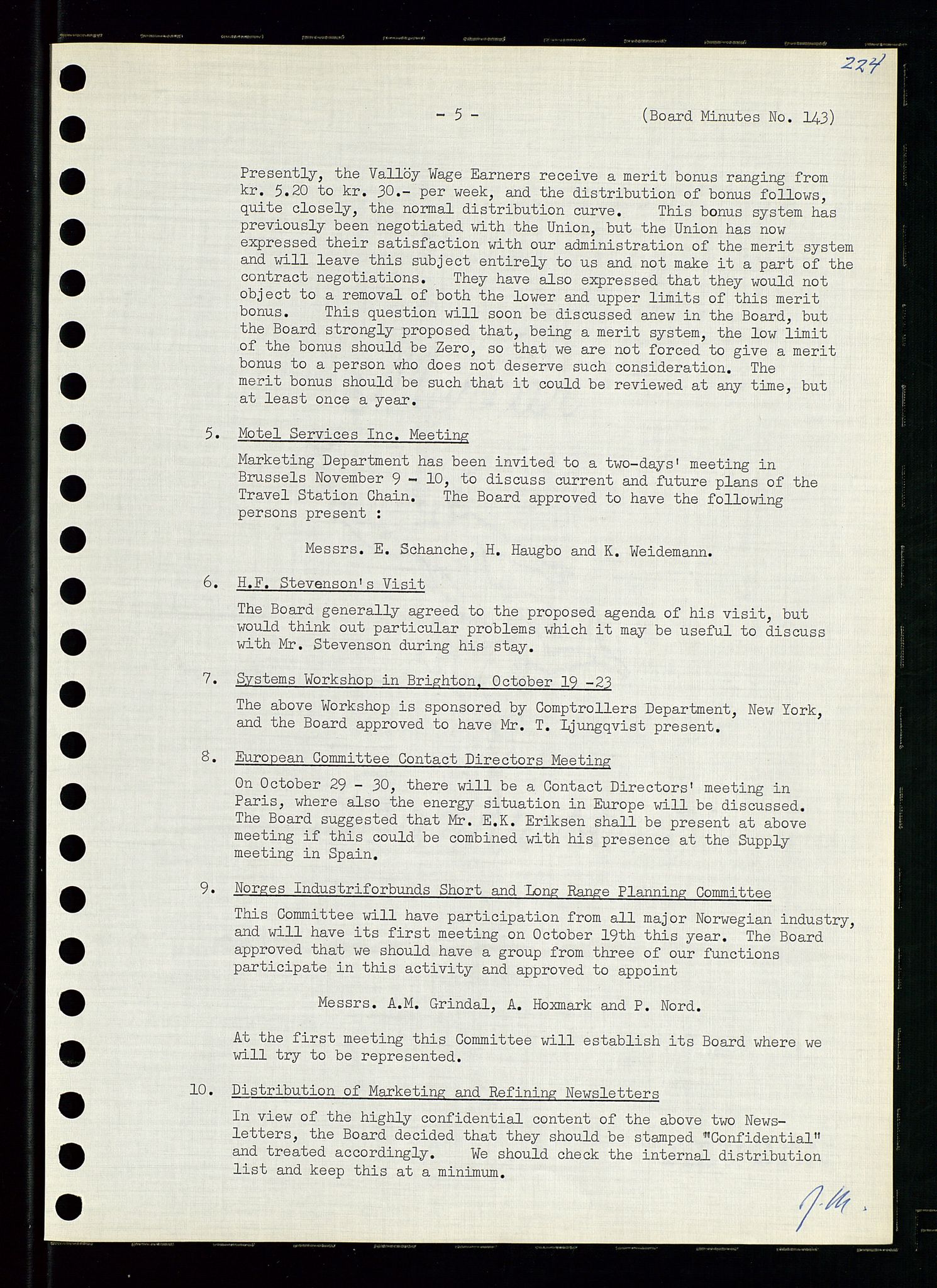 Pa 0982 - Esso Norge A/S, AV/SAST-A-100448/A/Aa/L0001/0004: Den administrerende direksjon Board minutes (styrereferater) / Den administrerende direksjon Board minutes (styrereferater), 1963-1964, p. 41