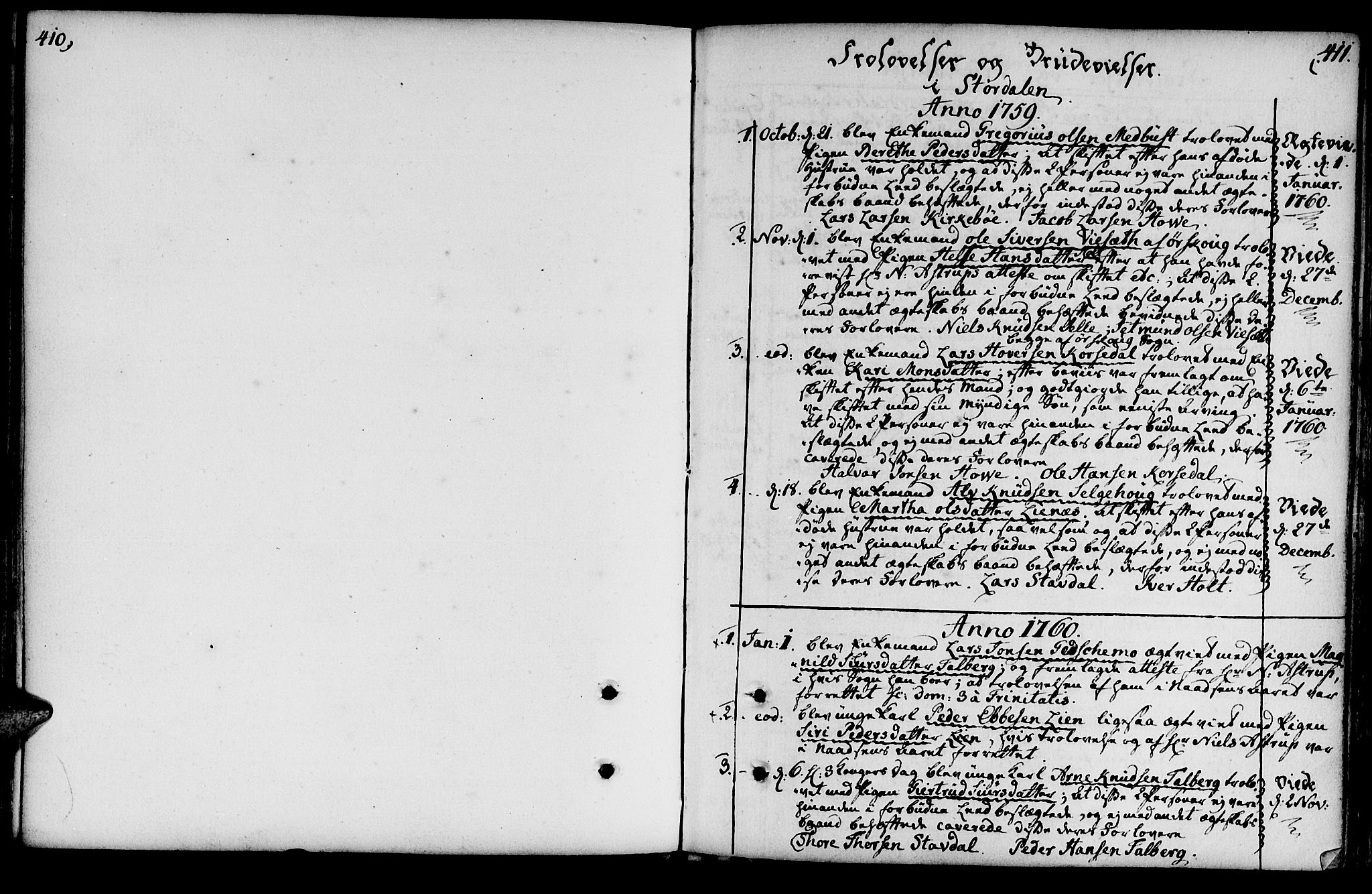 Ministerialprotokoller, klokkerbøker og fødselsregistre - Møre og Romsdal, SAT/A-1454/520/L0271: Parish register (official) no. 520A01, 1759-1801, p. 410-411