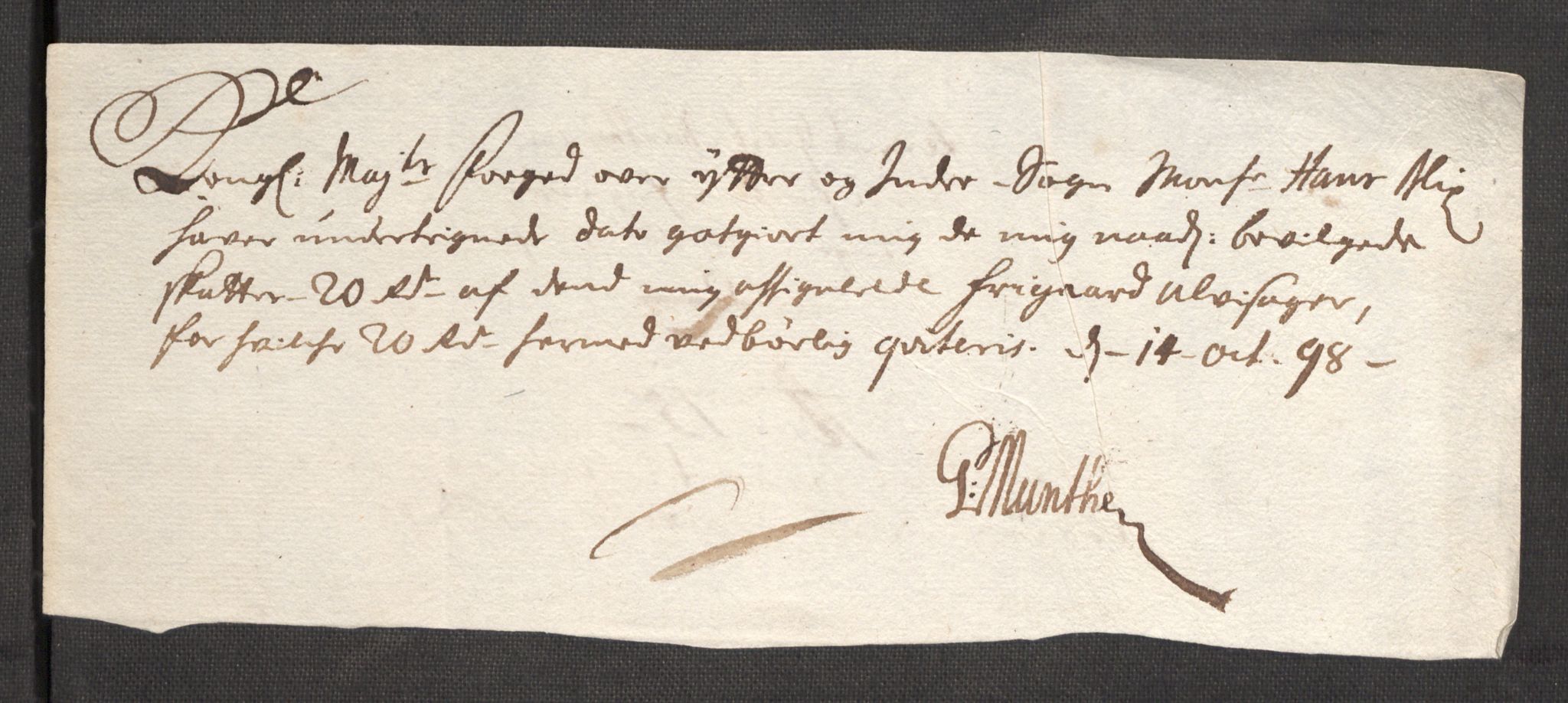 Rentekammeret inntil 1814, Reviderte regnskaper, Fogderegnskap, AV/RA-EA-4092/R52/L3310: Fogderegnskap Sogn, 1698-1699, p. 269