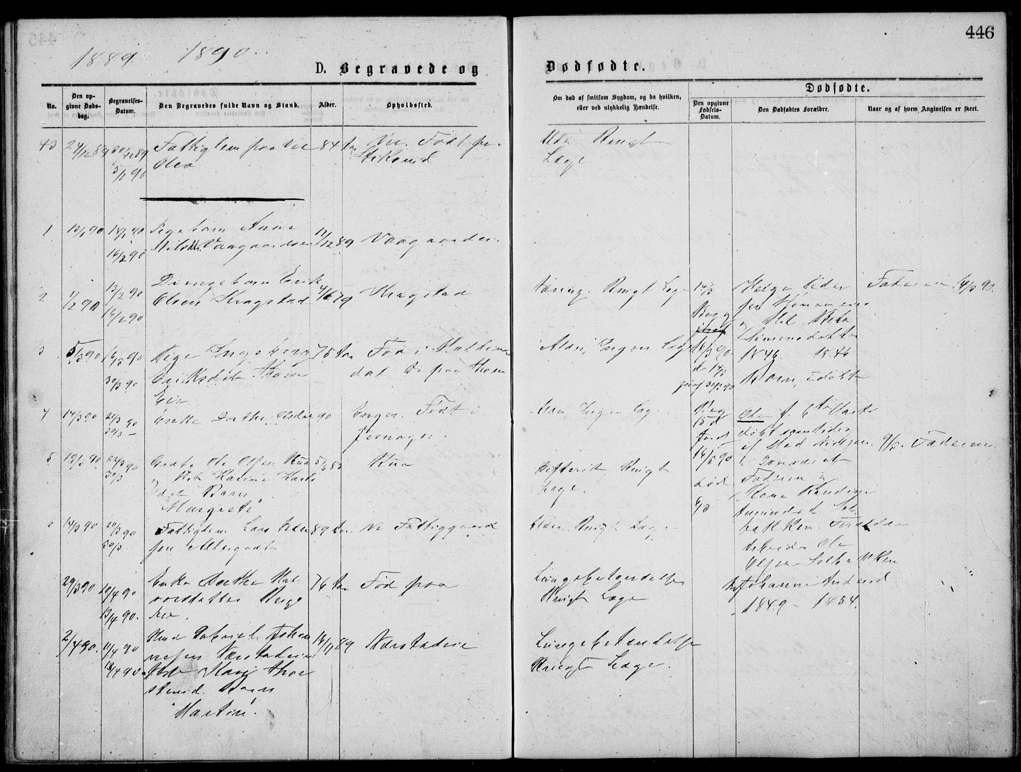 Norderhov kirkebøker, SAKO/A-237/G/Gb/L0001: Parish register (copy) no. II 1, 1876-1899, p. 446
