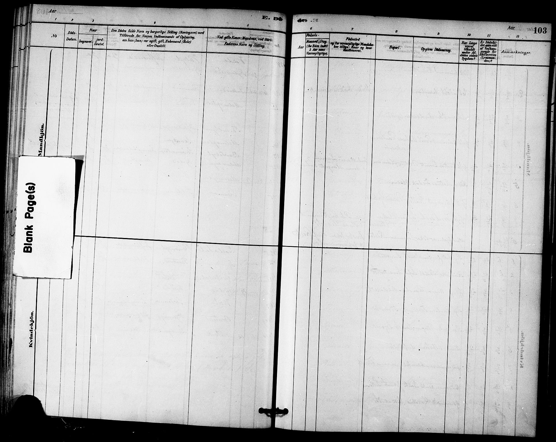 Ministerialprotokoller, klokkerbøker og fødselsregistre - Nord-Trøndelag, AV/SAT-A-1458/745/L0429: Parish register (official) no. 745A01, 1878-1894, p. 103