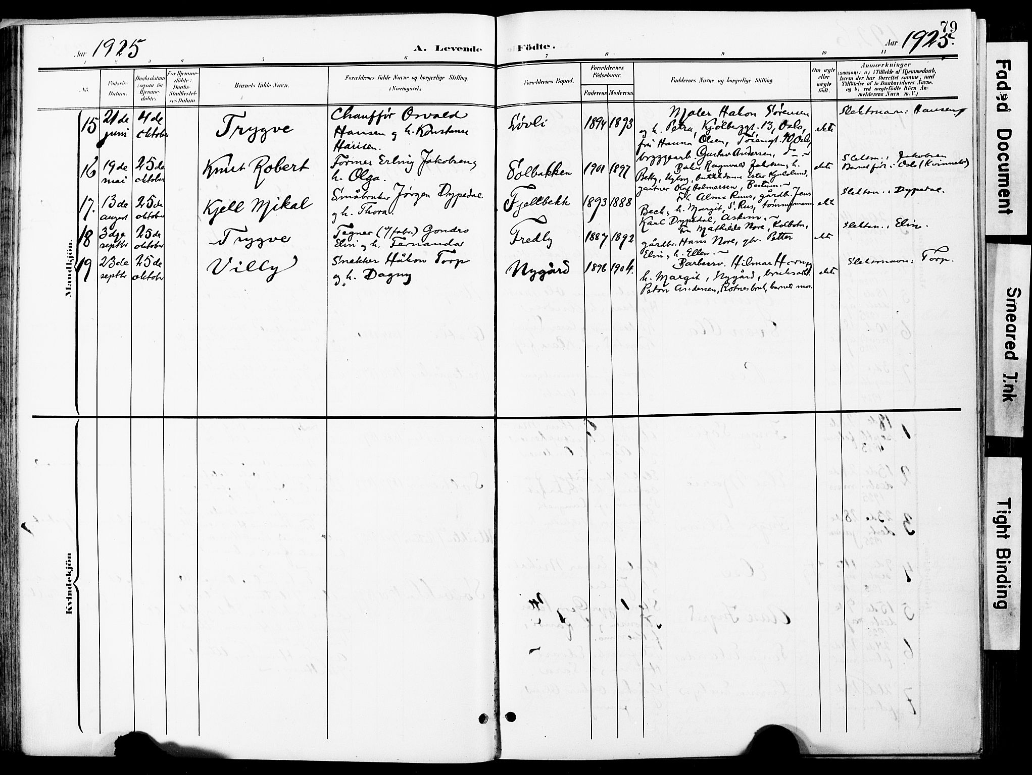 Nittedal prestekontor Kirkebøker, AV/SAO-A-10365a/F/Fa/L0008: Parish register (official) no. I 8, 1902-1926, p. 79