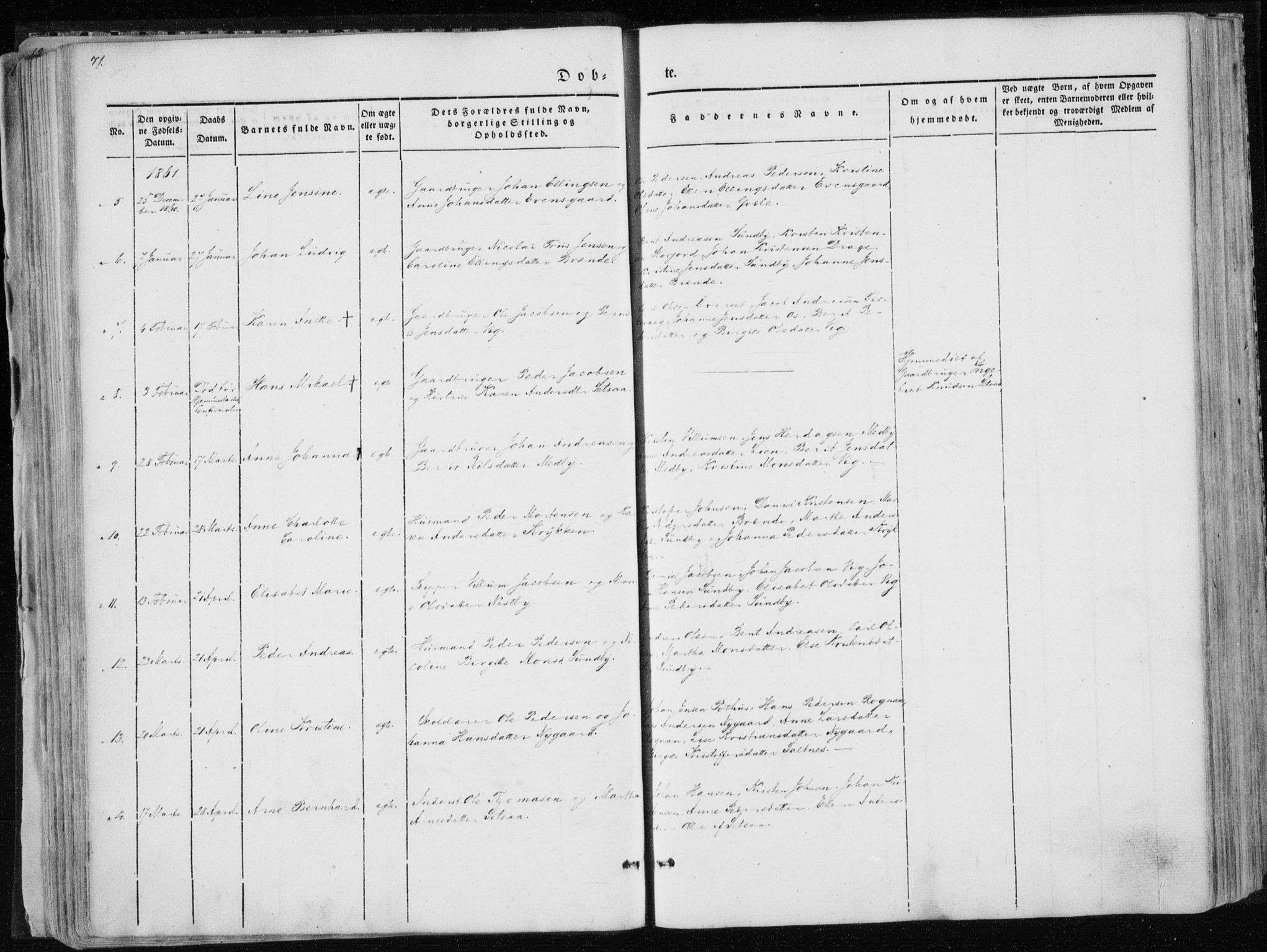 Ministerialprotokoller, klokkerbøker og fødselsregistre - Nordland, AV/SAT-A-1459/847/L0666: Parish register (official) no. 847A06, 1842-1871, p. 71