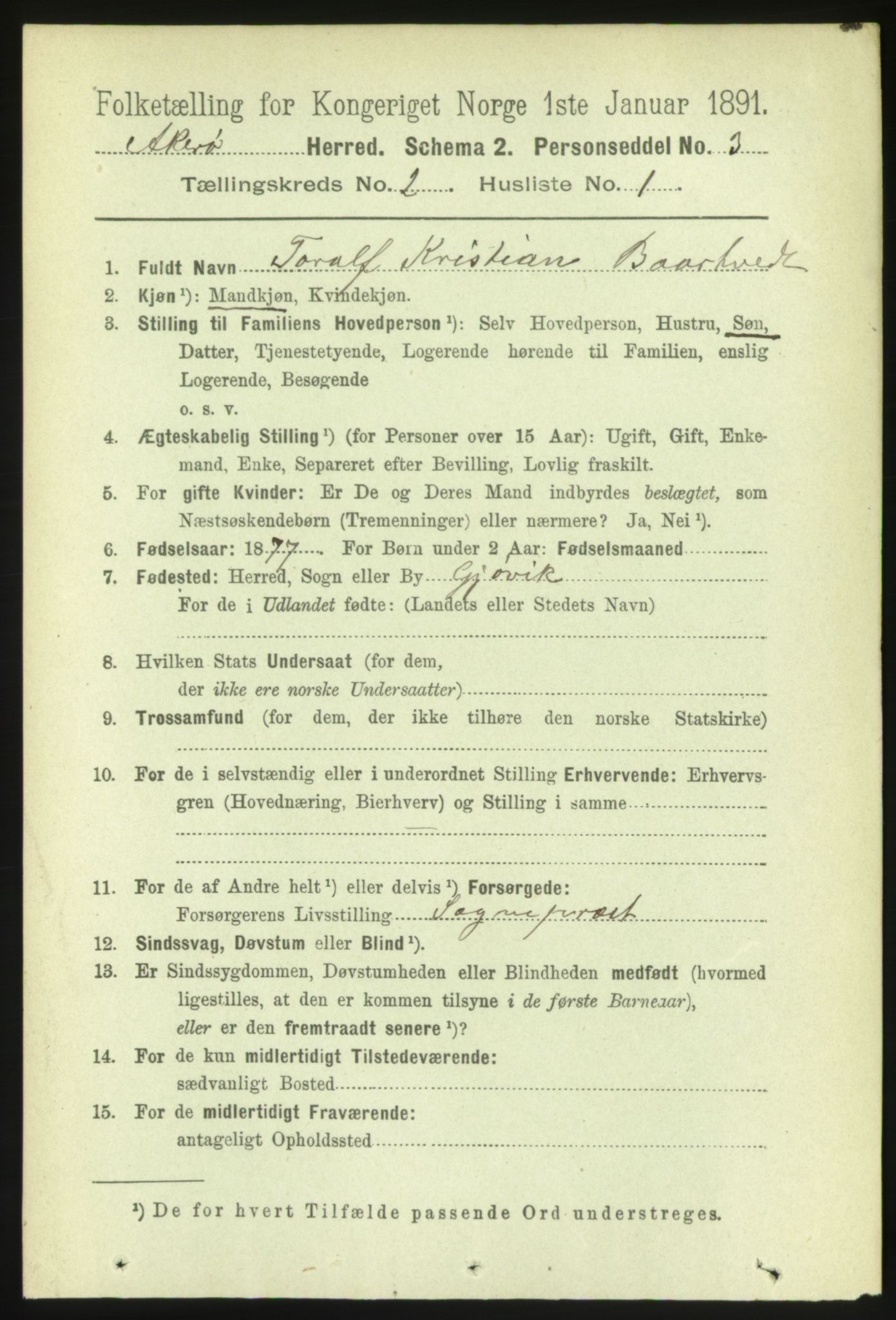 RA, 1891 census for 1545 Aukra, 1891, p. 668