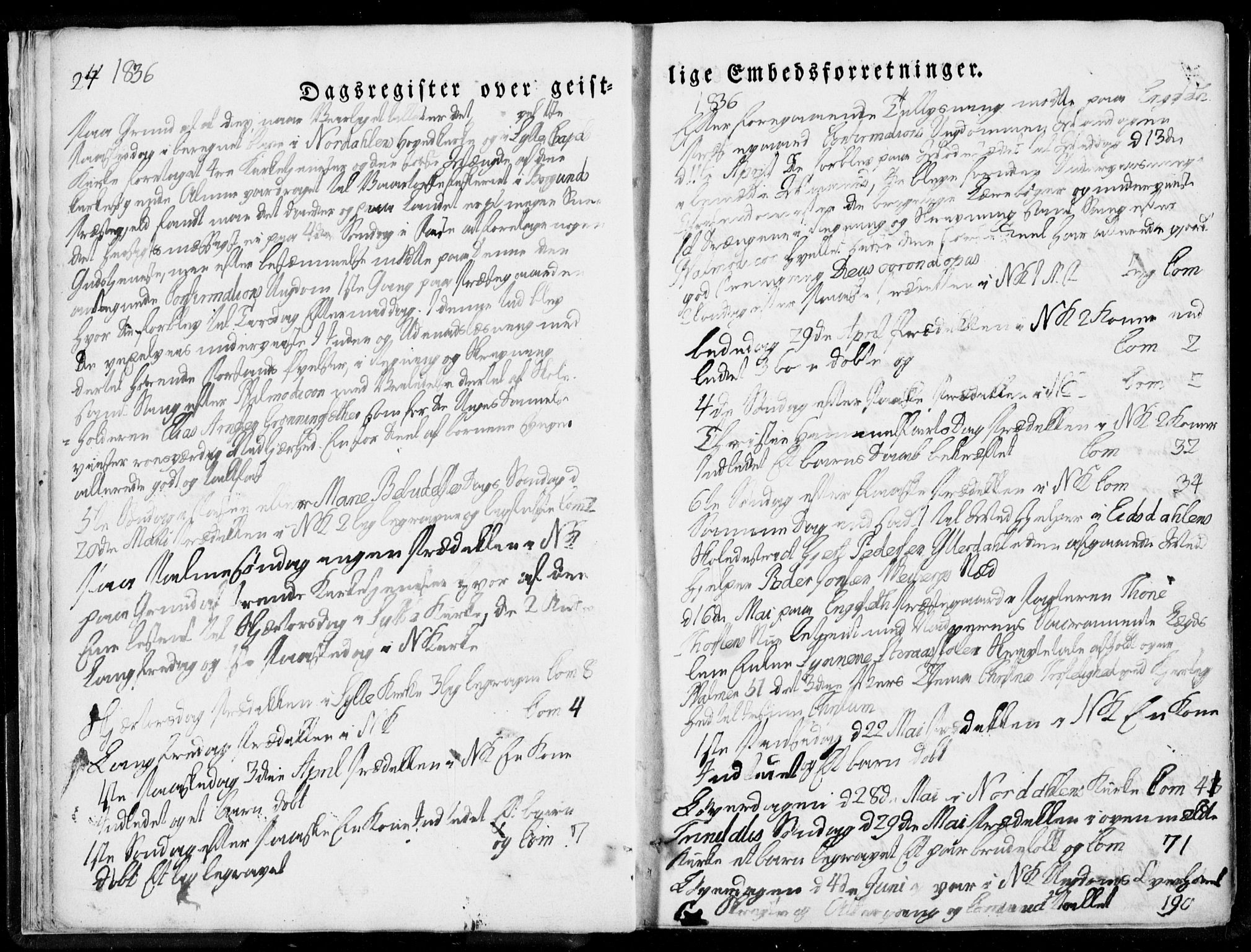 Ministerialprotokoller, klokkerbøker og fødselsregistre - Møre og Romsdal, AV/SAT-A-1454/519/L0247: Parish register (official) no. 519A06, 1827-1846, p. 24