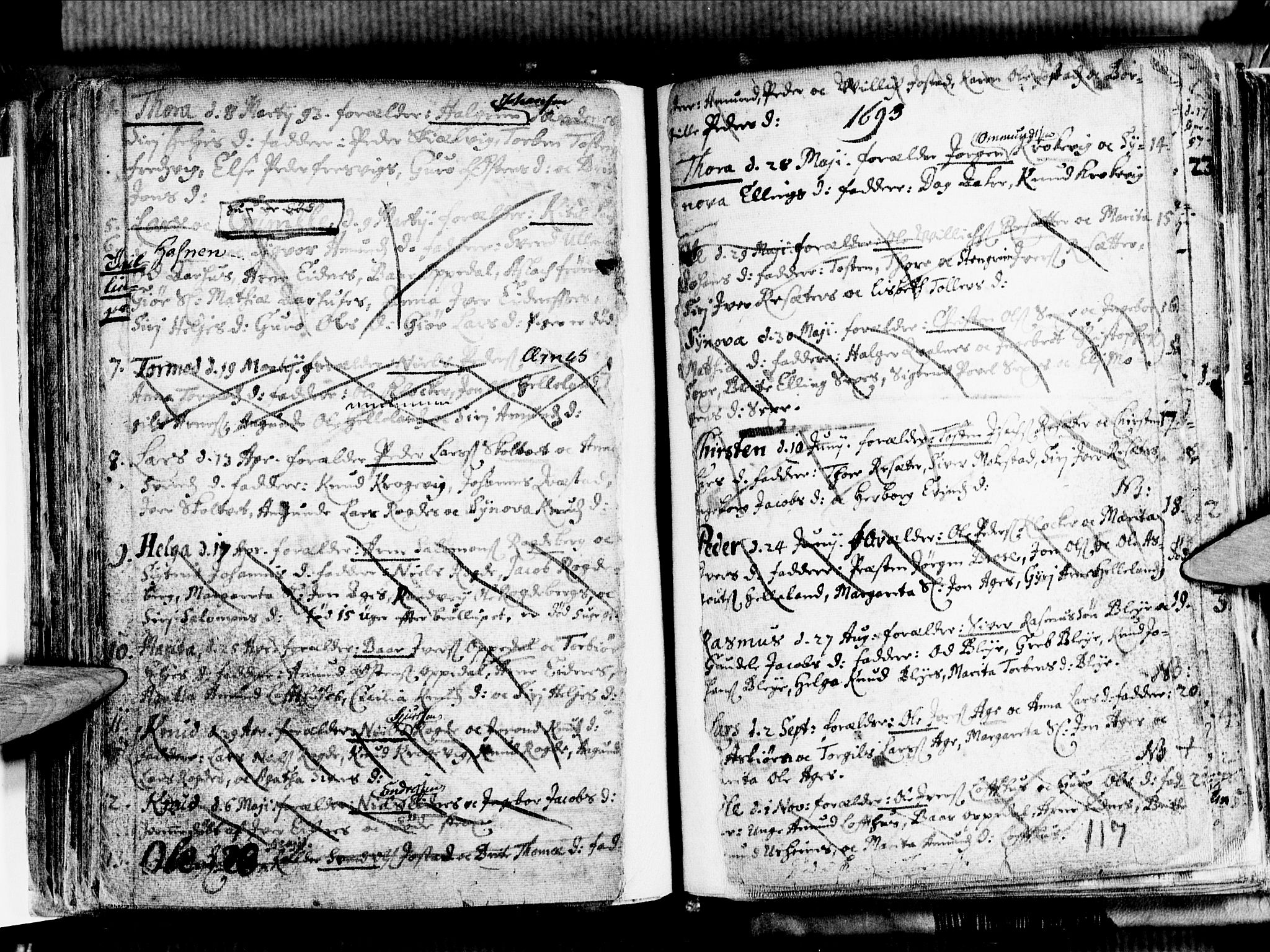 Ullensvang sokneprestembete, SAB/A-78701/H/Haa: Parish register (official) no. A 1 /1, 1669-1718, p. 117