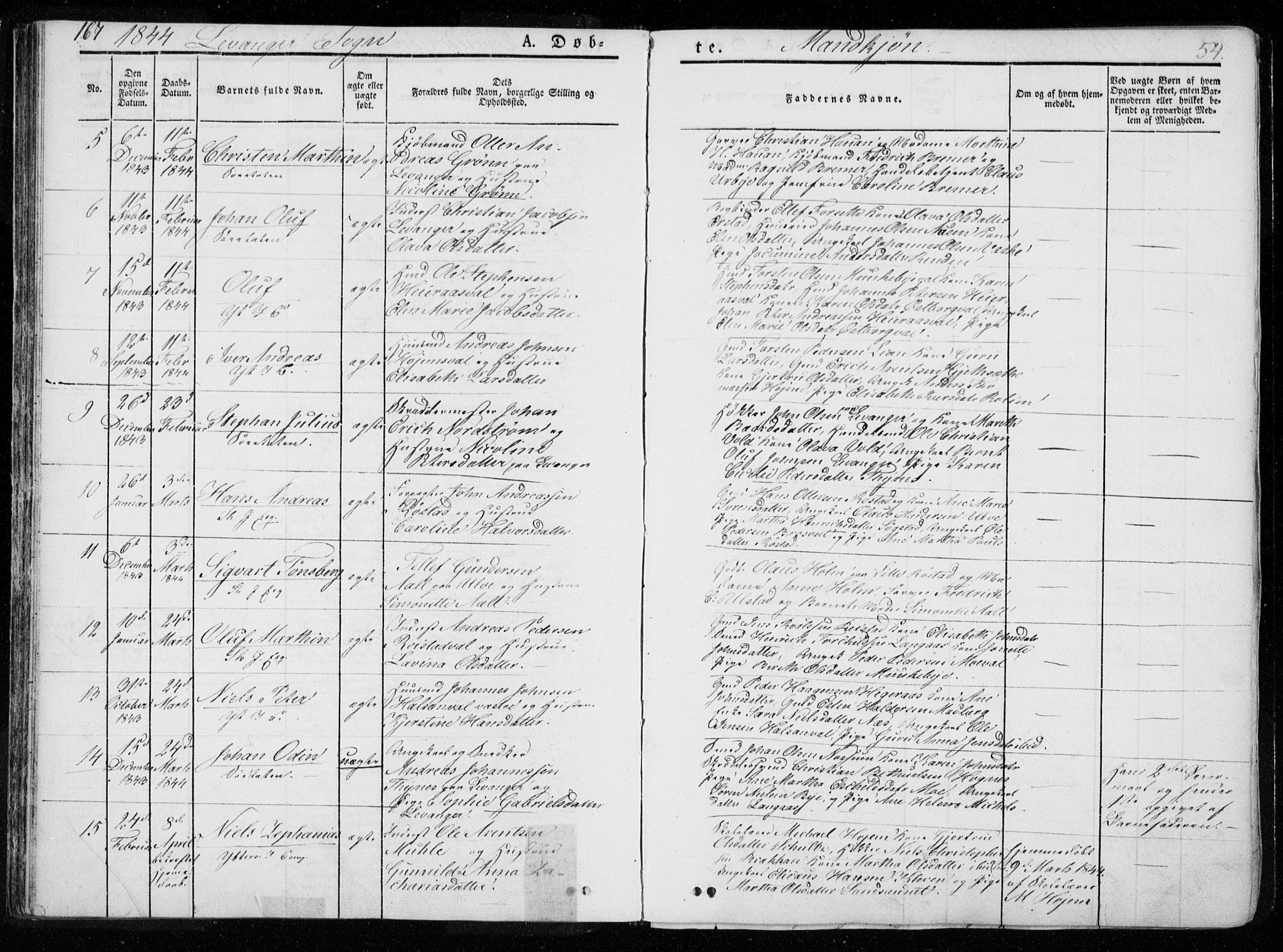 Ministerialprotokoller, klokkerbøker og fødselsregistre - Nord-Trøndelag, AV/SAT-A-1458/720/L0183: Parish register (official) no. 720A01, 1836-1855, p. 54