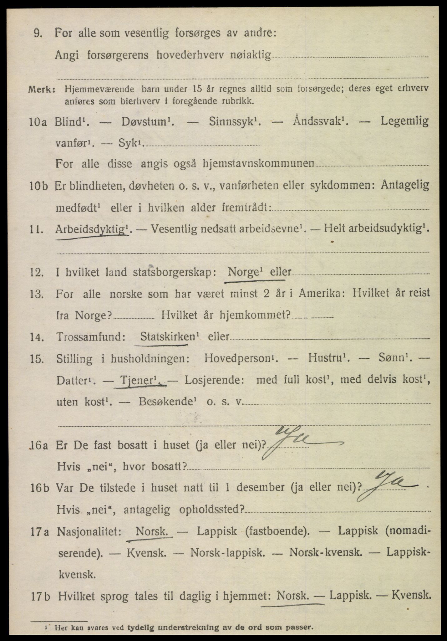 SAT, 1920 census for Otterøy, 1920, p. 1340