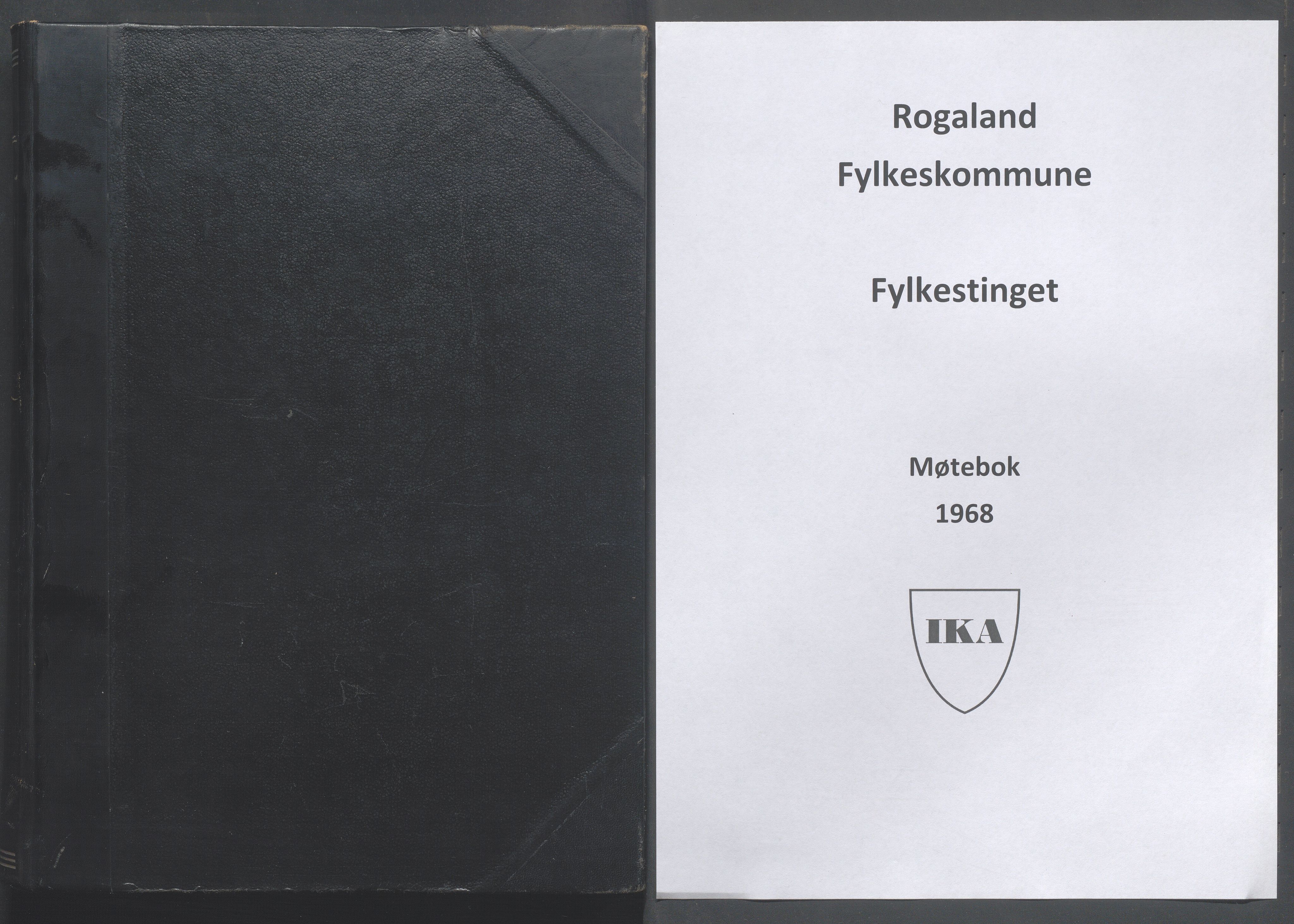 Rogaland fylkeskommune - Fylkesrådmannen , IKAR/A-900/A/Aa/Aaa/L0088: Møtebok , 1968