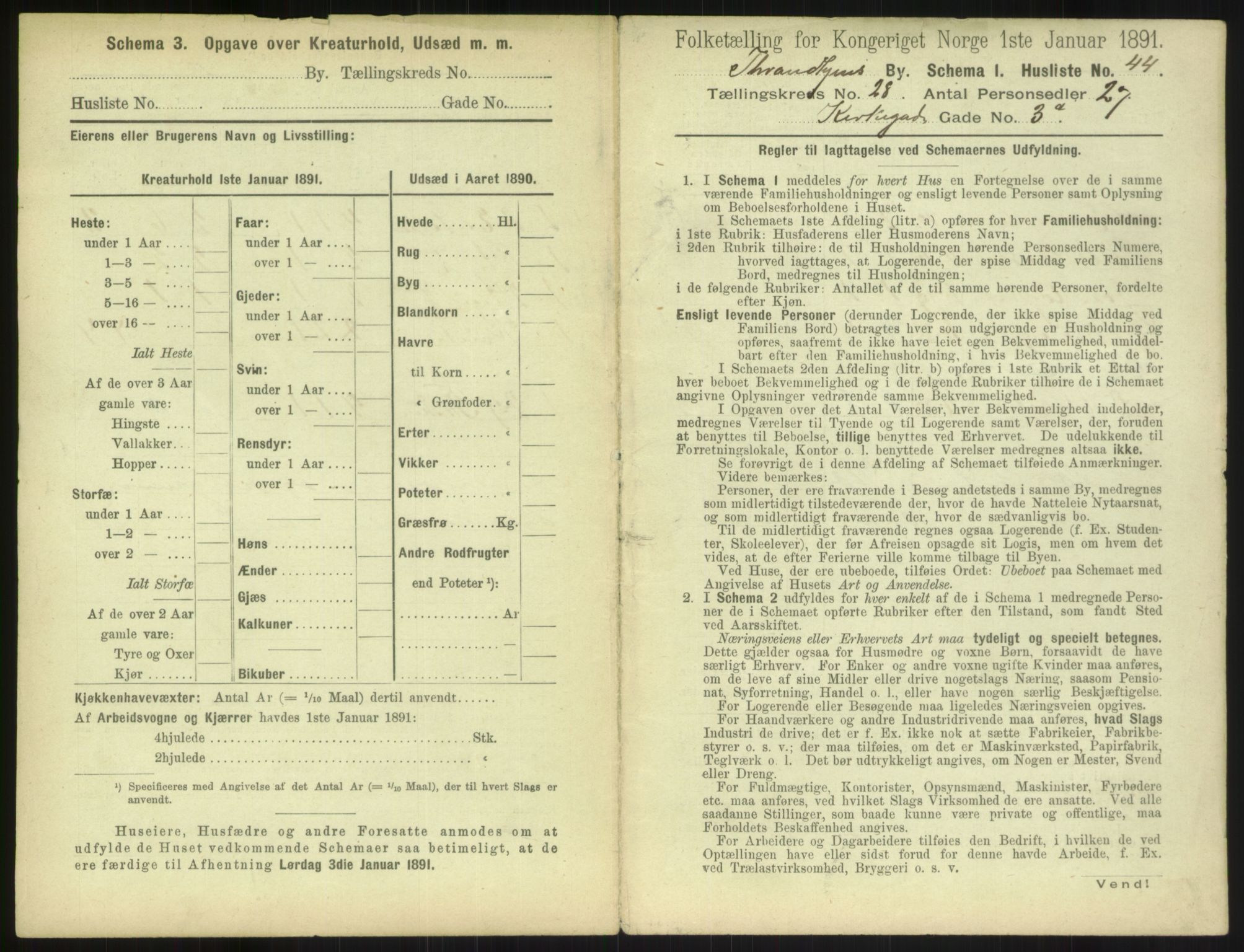 RA, 1891 census for 1601 Trondheim, 1891, p. 2072