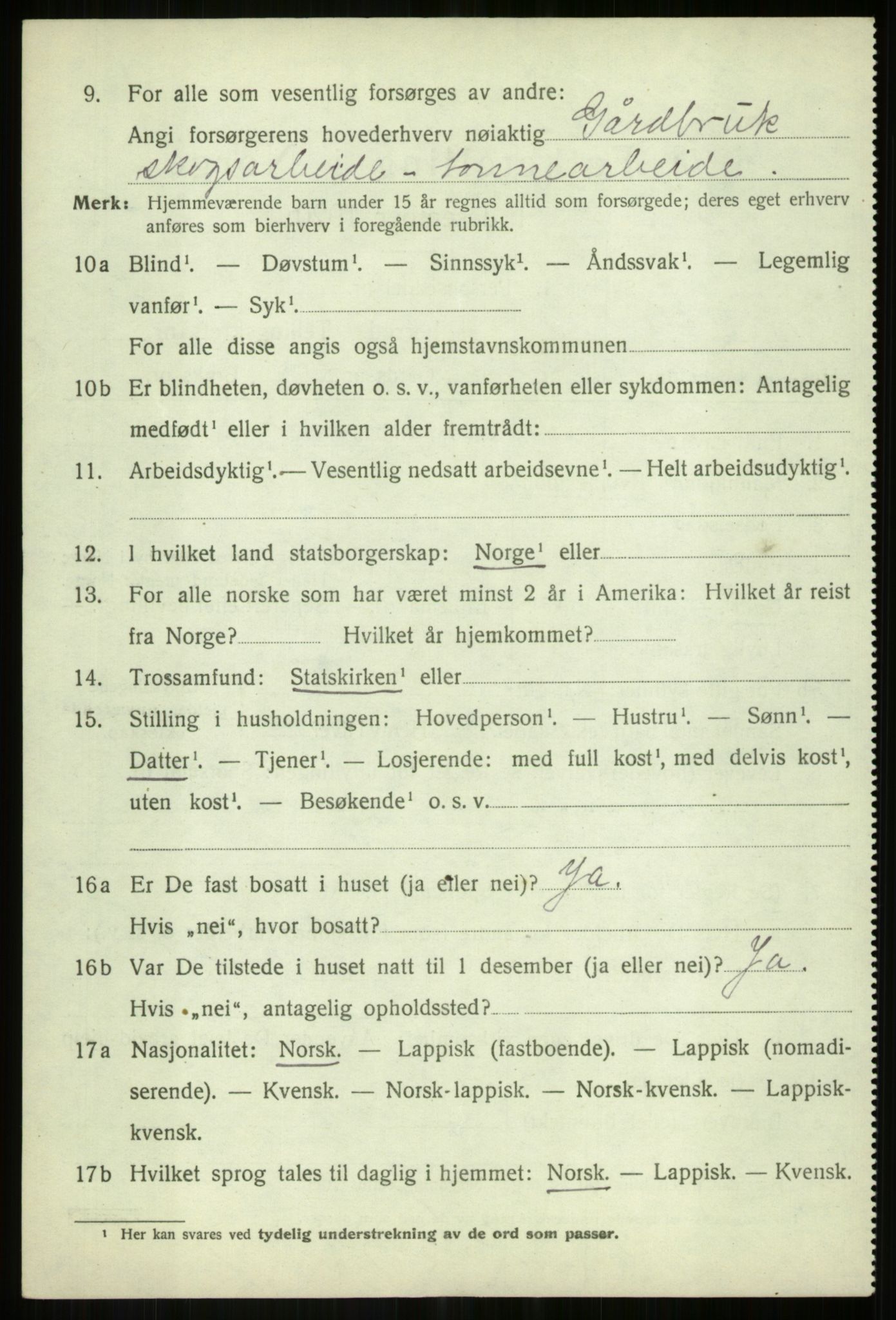 SATØ, 1920 census for Målselv, 1920, p. 9164