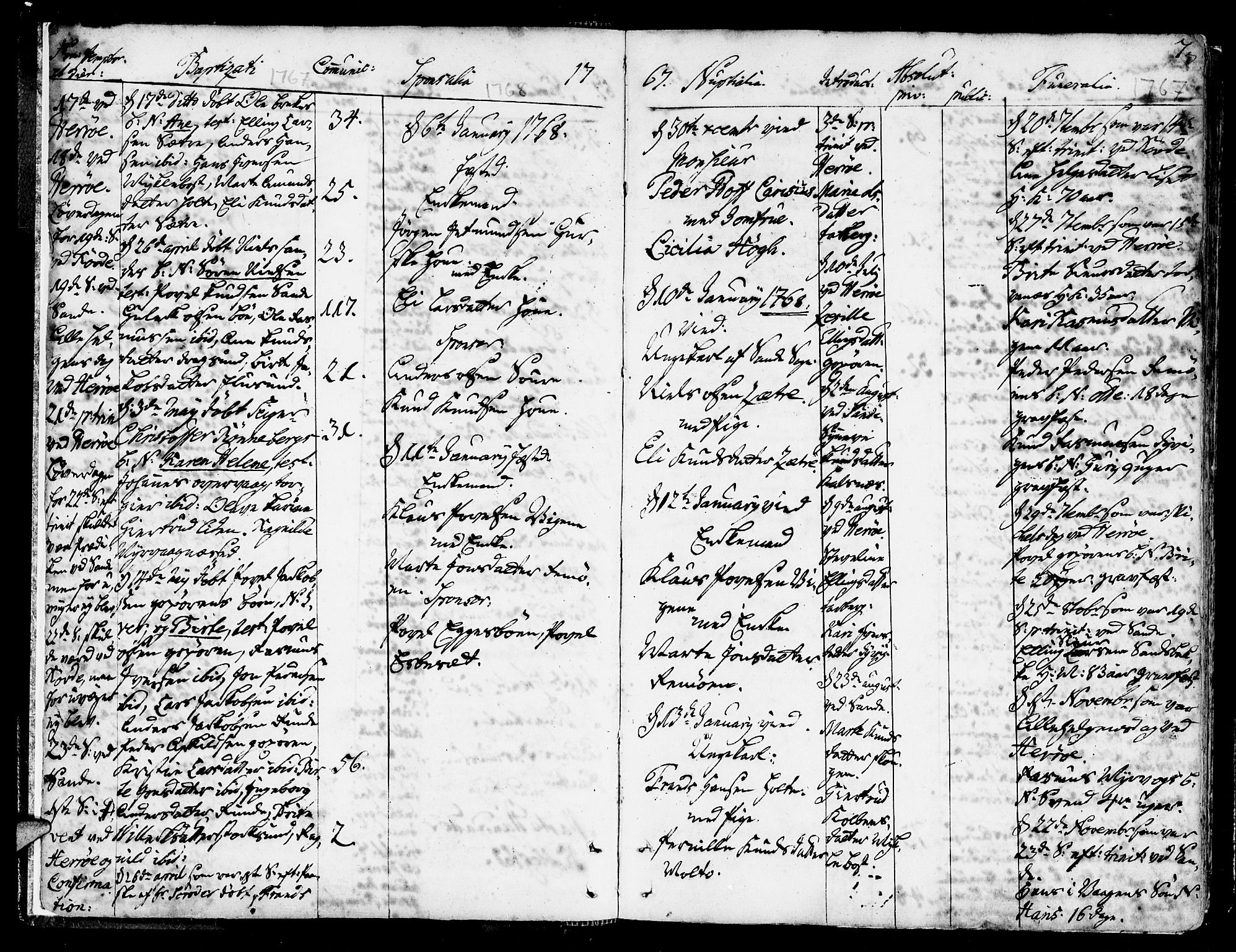 Ministerialprotokoller, klokkerbøker og fødselsregistre - Møre og Romsdal, SAT/A-1454/507/L0067: Parish register (official) no. 507A02, 1767-1788, p. 7