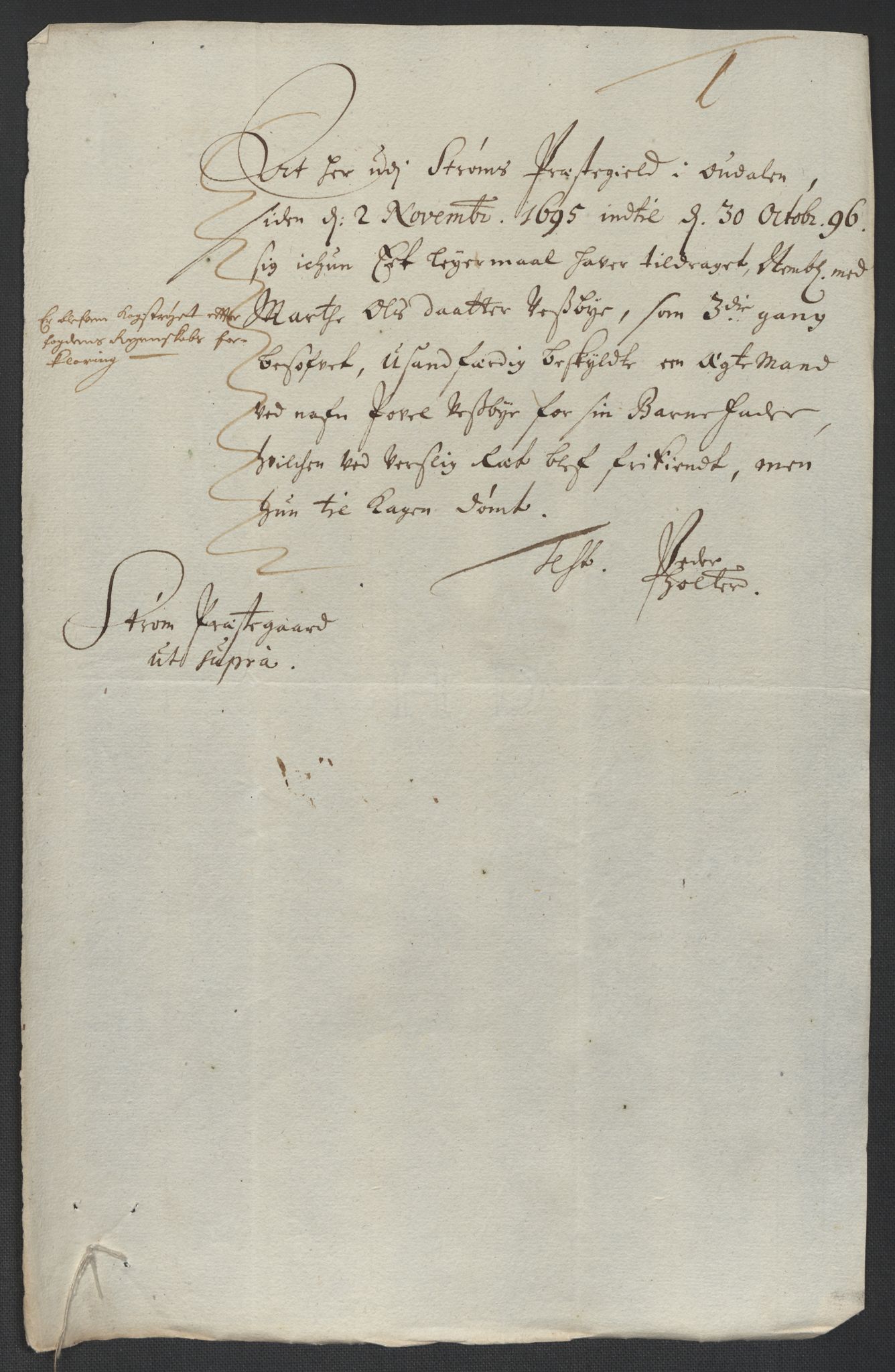 Rentekammeret inntil 1814, Reviderte regnskaper, Fogderegnskap, AV/RA-EA-4092/R13/L0834: Fogderegnskap Solør, Odal og Østerdal, 1696, p. 200