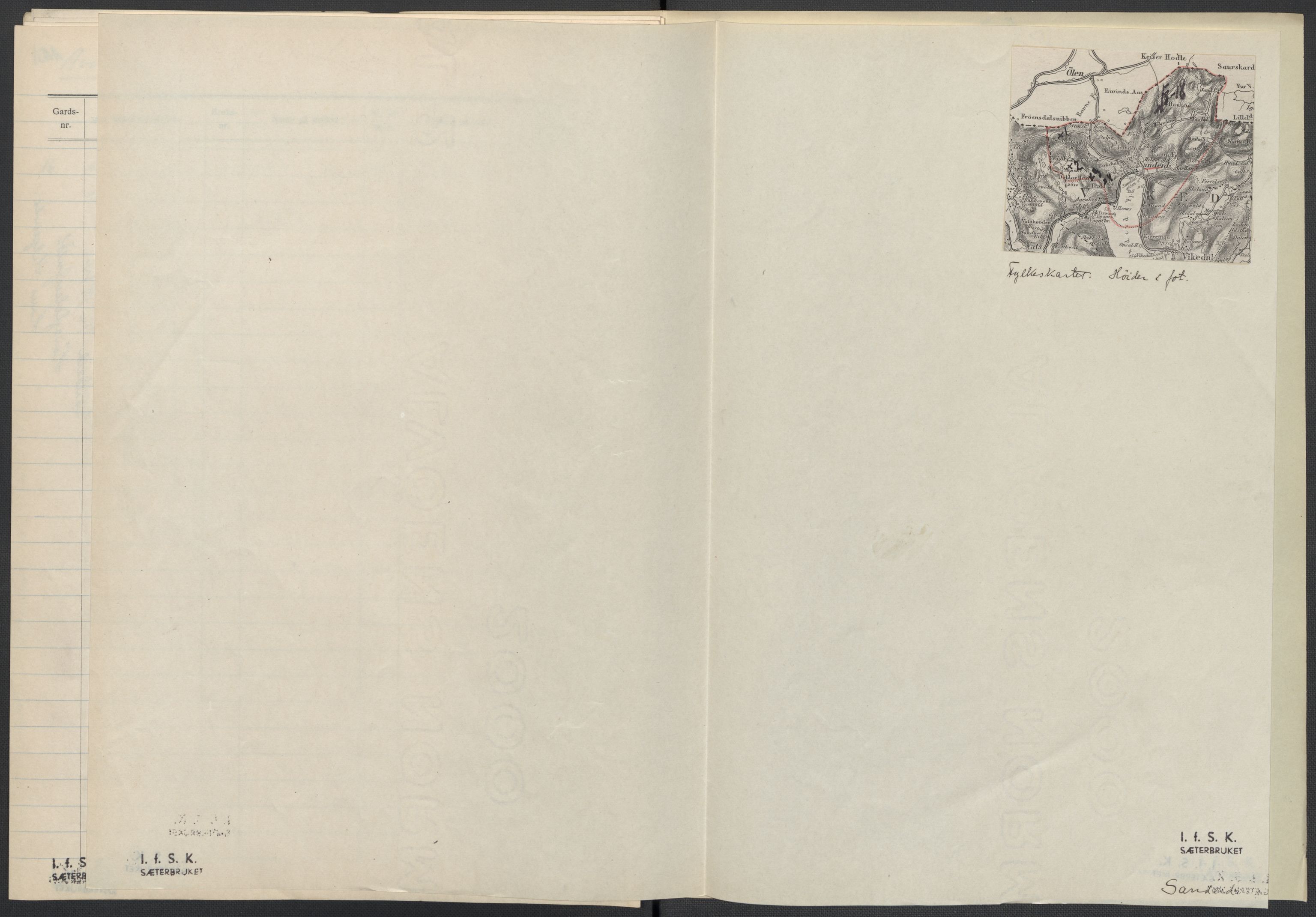 Instituttet for sammenlignende kulturforskning, AV/RA-PA-0424/F/Fc/L0009/0001: Eske B9: / Rogaland (perm XXII), 1932-1935