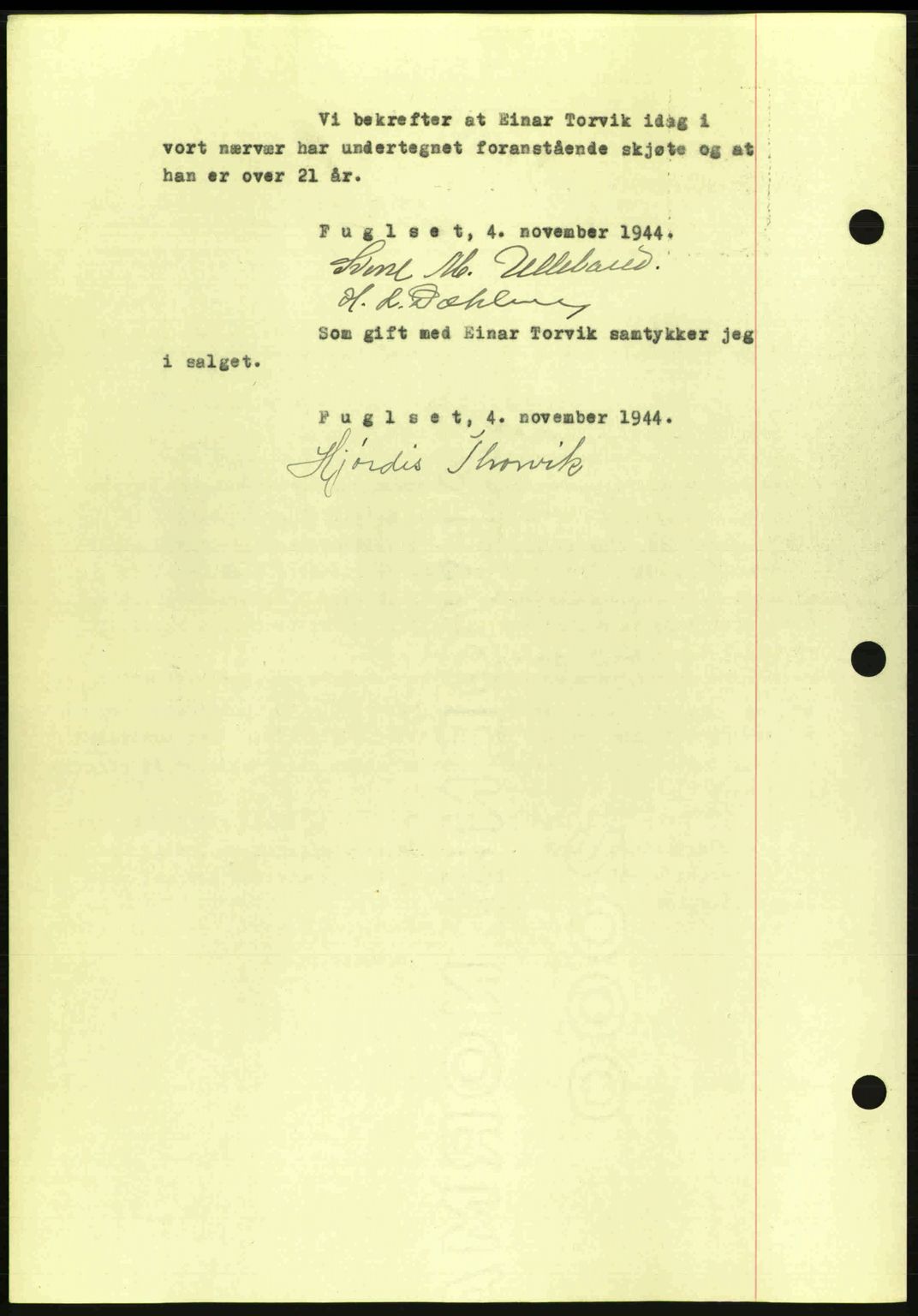 Romsdal sorenskriveri, AV/SAT-A-4149/1/2/2C: Mortgage book no. A17, 1944-1945, Diary no: : 1590/1944