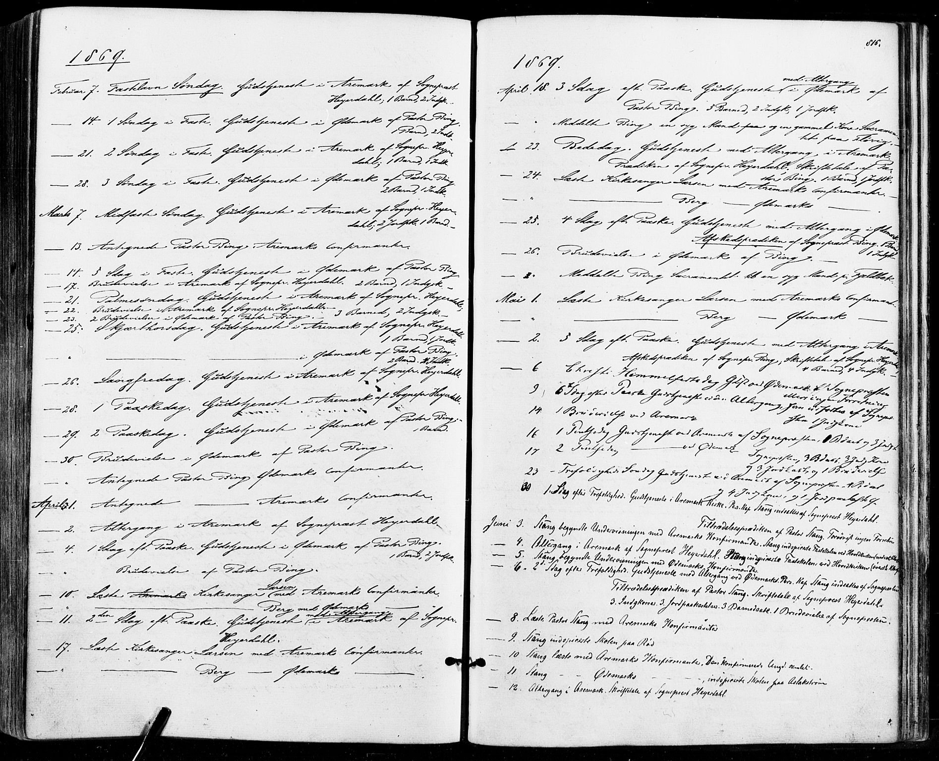 Aremark prestekontor Kirkebøker, SAO/A-10899/F/Fc/L0004: Parish register (official) no. III 4, 1866-1877, p. 815-816