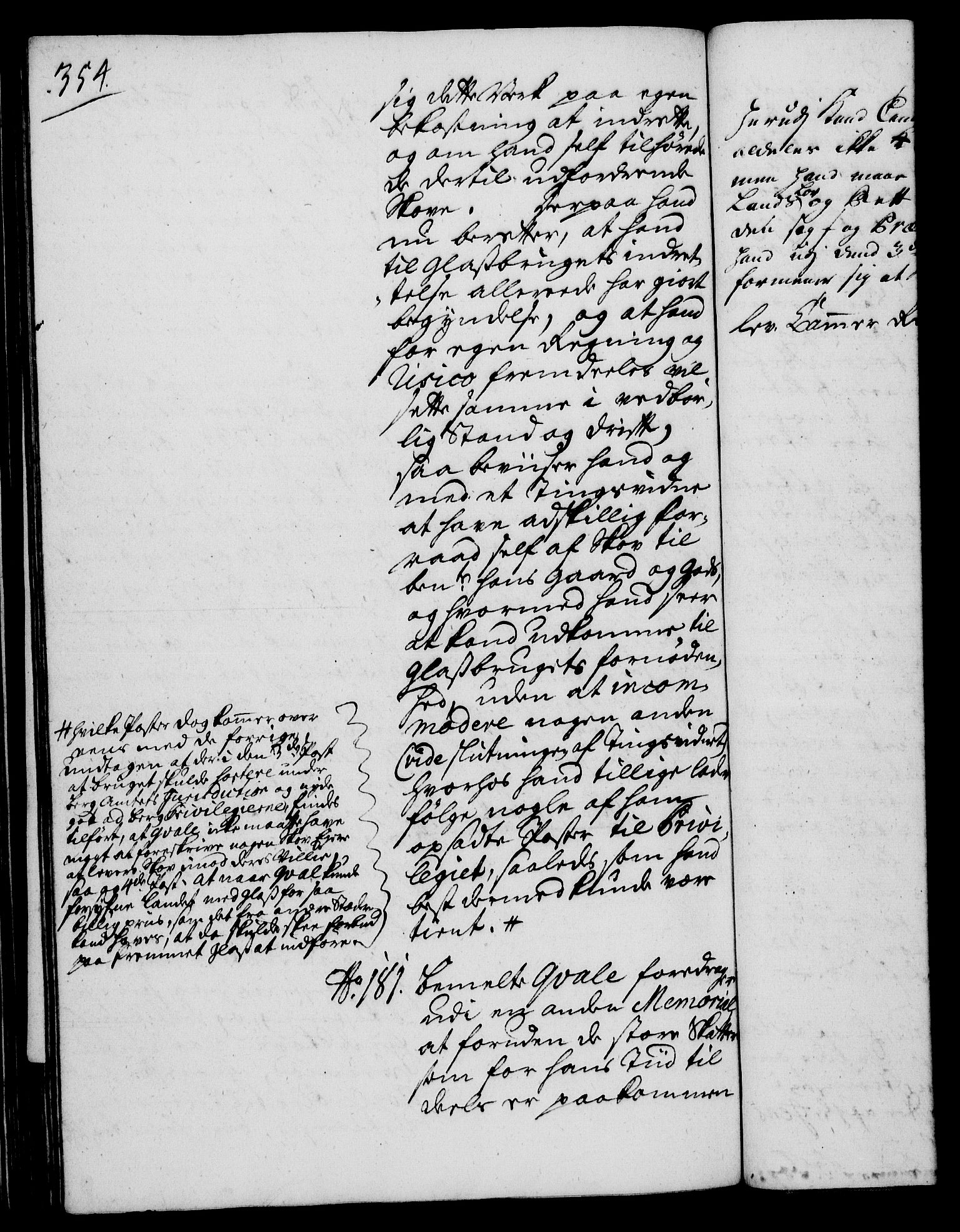 Rentekammeret, Kammerkanselliet, AV/RA-EA-3111/G/Gh/Gha/L0018: Norsk ekstraktmemorialprotokoll (merket RK 53.63), 1735-1736, p. 354