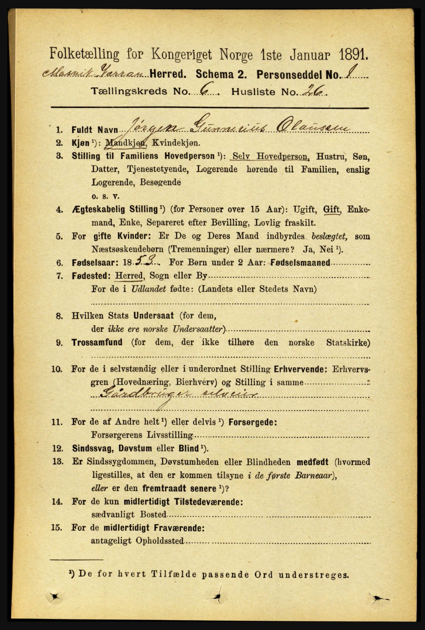 RA, 1891 census for 1723 Mosvik og Verran, 1891, p. 2650