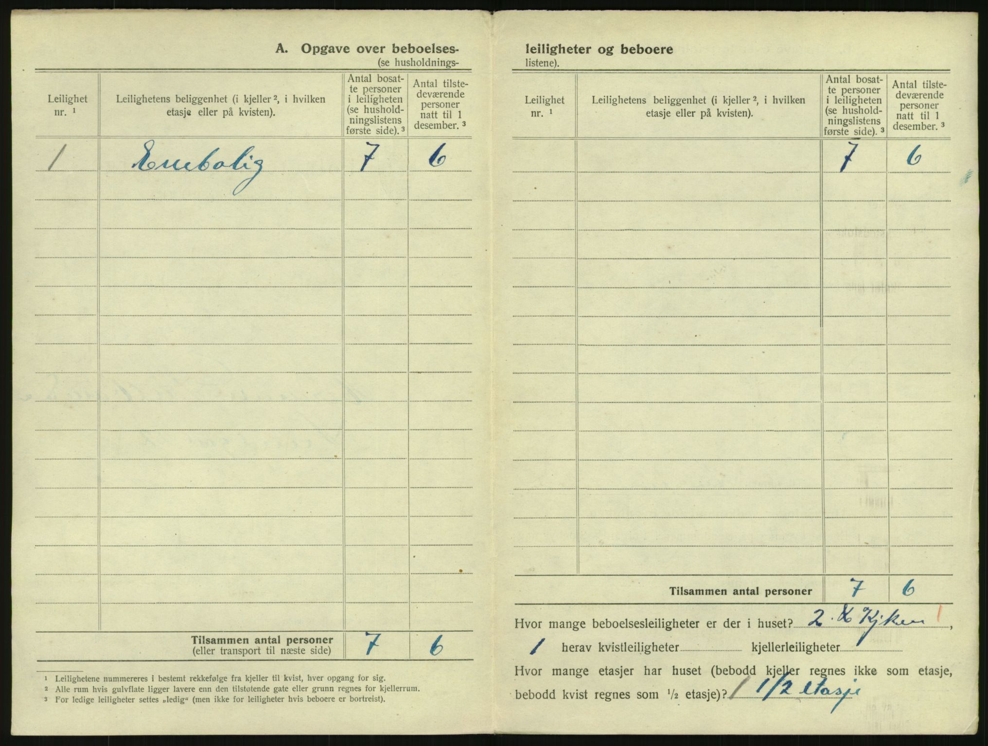 SAO, 1920 census for Kristiania, 1920, p. 97802