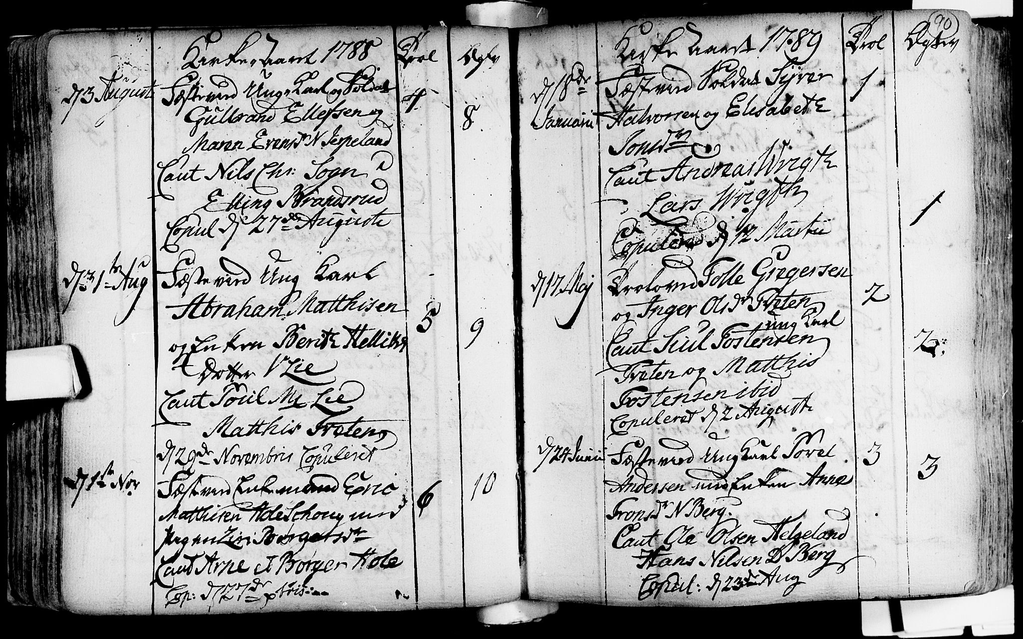 Lardal kirkebøker, SAKO/A-350/F/Fa/L0004: Parish register (official) no. i 4, 1733-1815, p. 90