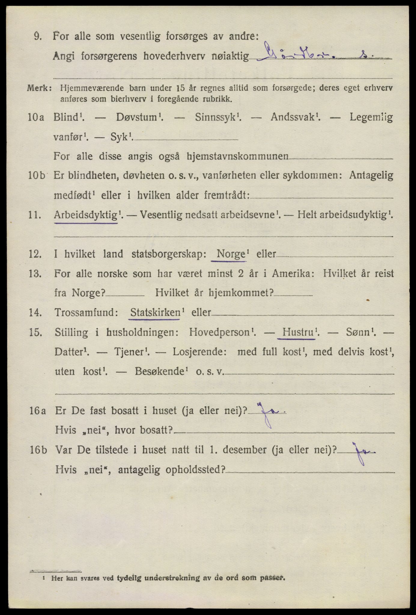 SAO, 1920 census for Rygge, 1920, p. 6096