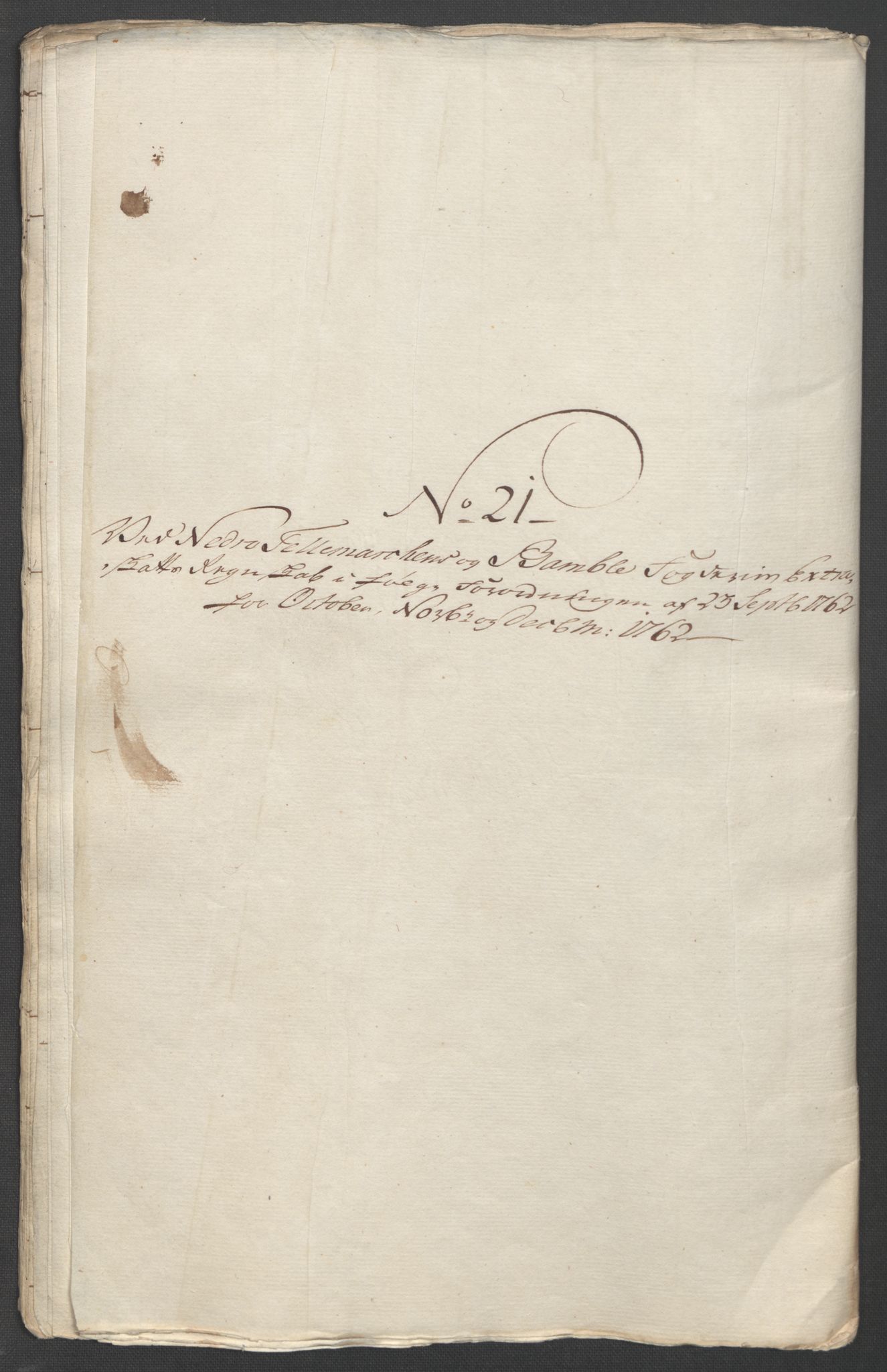 Rentekammeret inntil 1814, Reviderte regnskaper, Fogderegnskap, AV/RA-EA-4092/R37/L2239: Ekstraskatten Nedre Telemark og Bamble, 1762-1763, p. 207