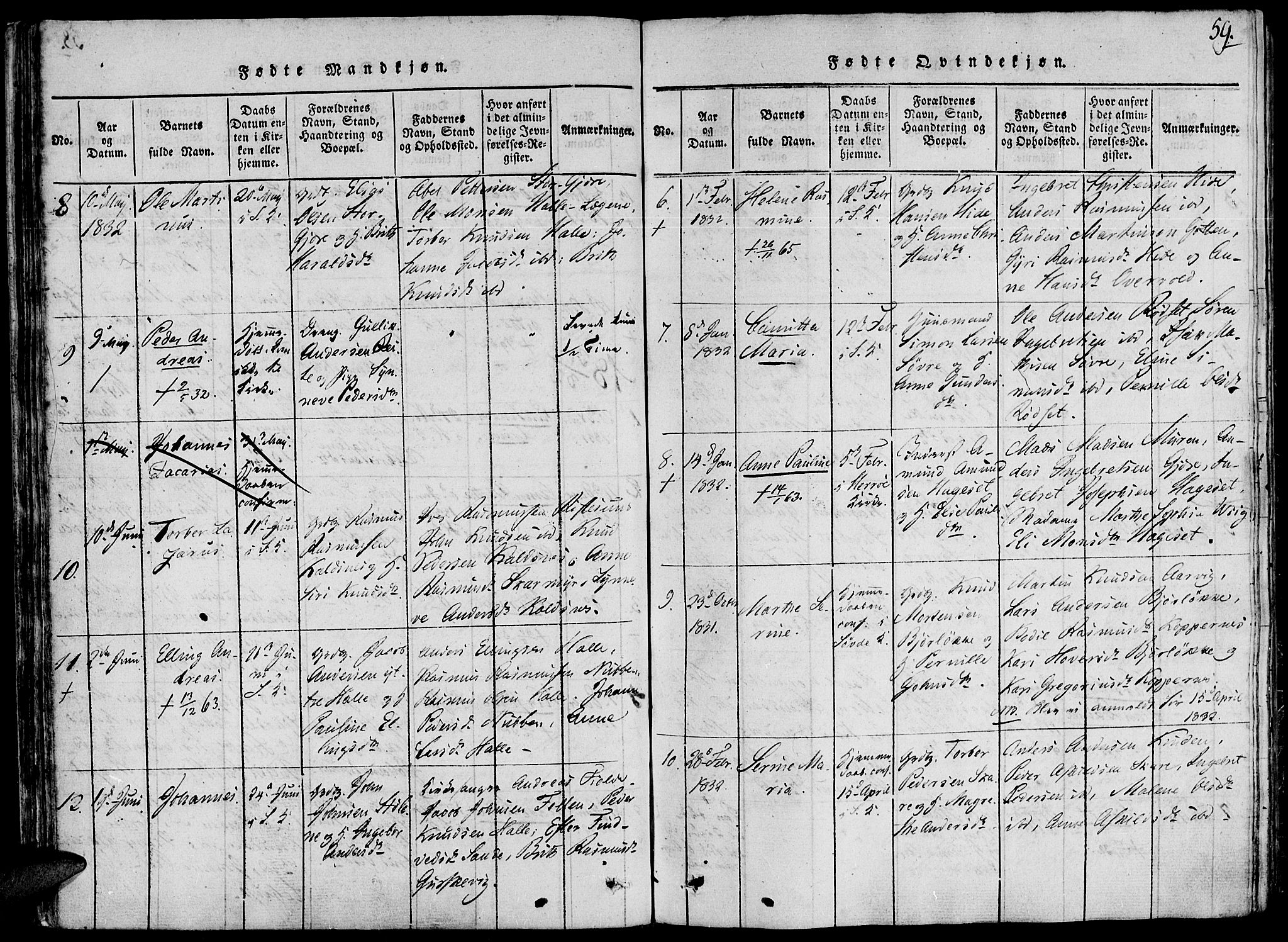 Ministerialprotokoller, klokkerbøker og fødselsregistre - Møre og Romsdal, AV/SAT-A-1454/503/L0033: Parish register (official) no. 503A01, 1816-1841, p. 59