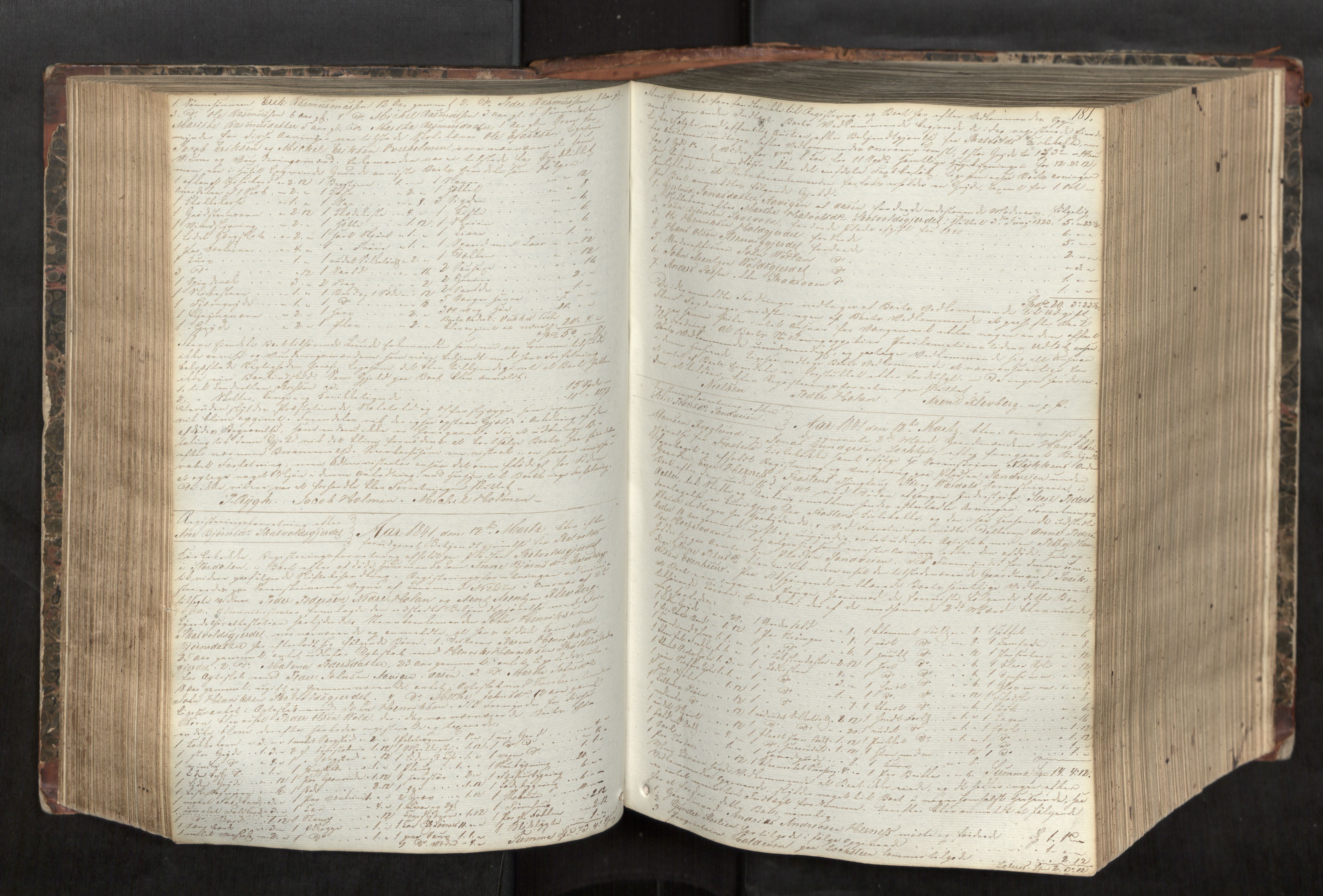 Stjør- og Verdal sorenskriveri, AV/SAT-A-4167/1/3/3Ca/L0002: Skifteregistreringsprotokoll, 1837-1849, p. 181