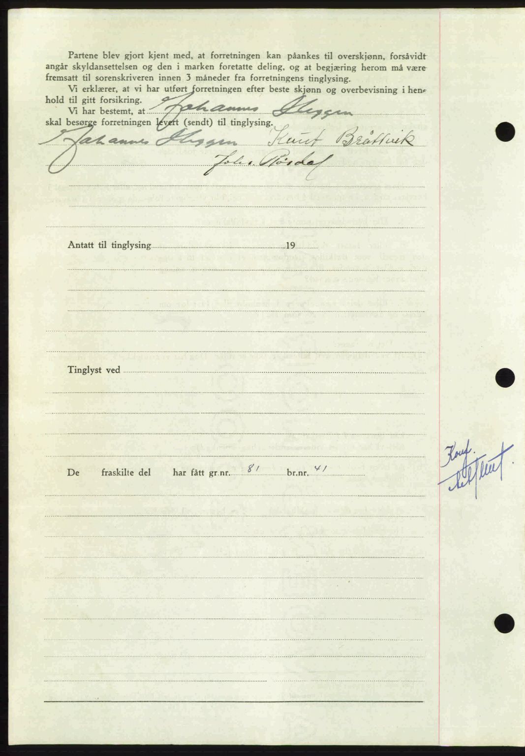 Nordmøre sorenskriveri, AV/SAT-A-4132/1/2/2Ca: Mortgage book no. A114, 1950-1950, Diary no: : 630/1950