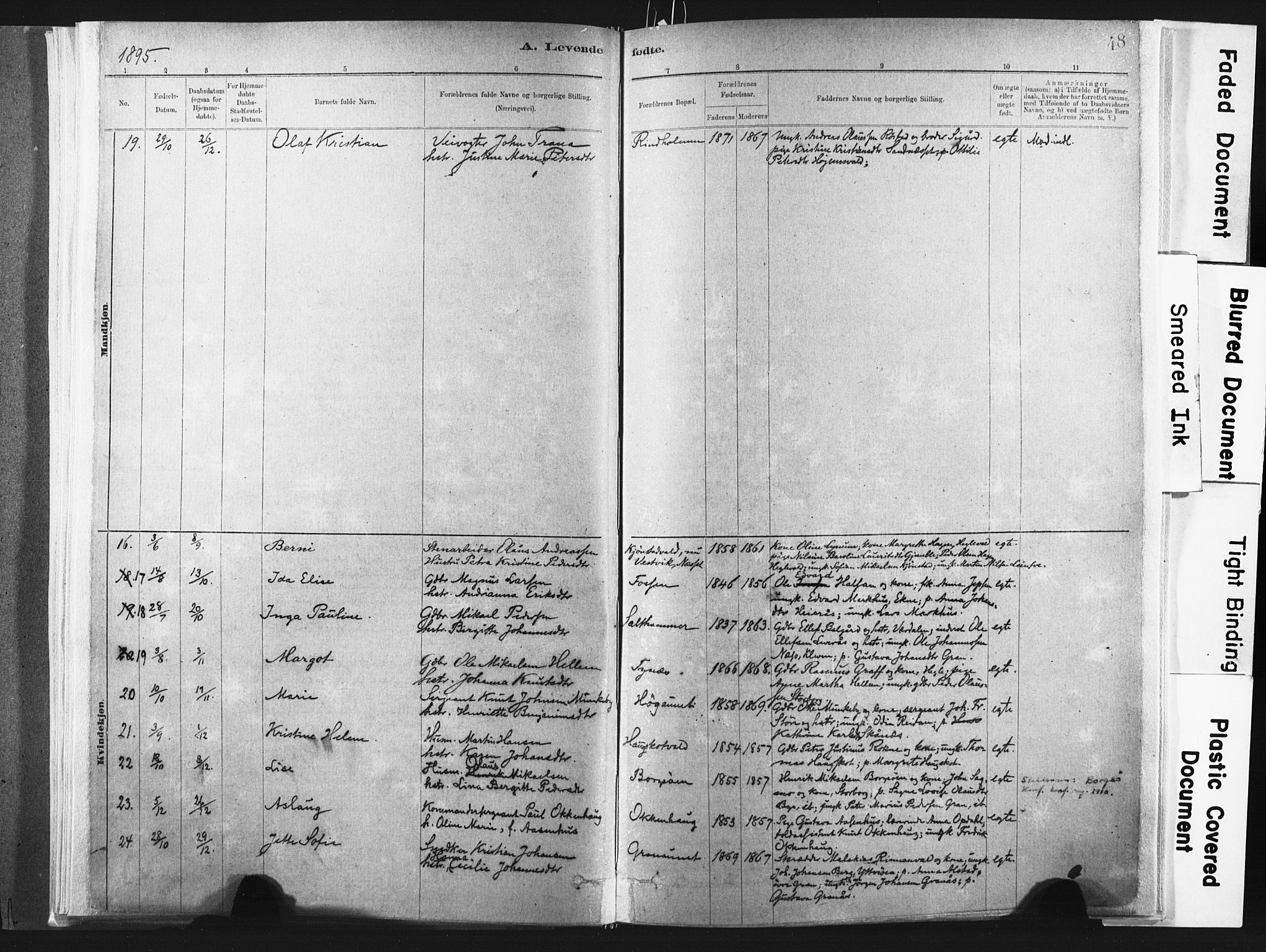 Ministerialprotokoller, klokkerbøker og fødselsregistre - Nord-Trøndelag, SAT/A-1458/721/L0207: Parish register (official) no. 721A02, 1880-1911, p. 48