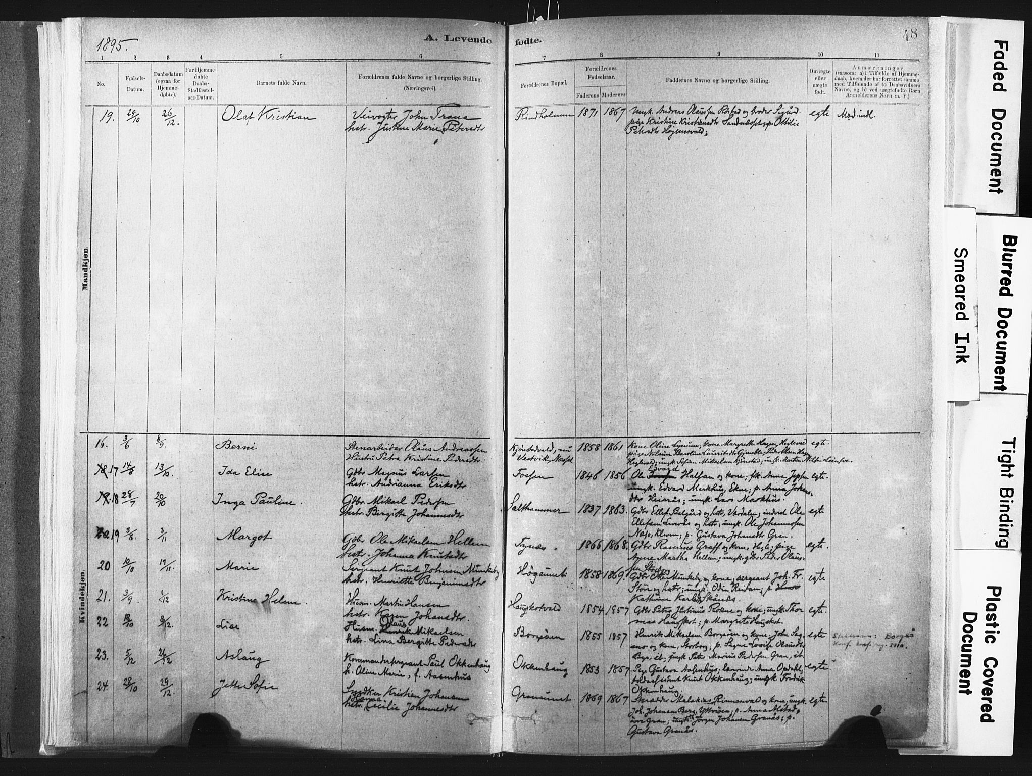 Ministerialprotokoller, klokkerbøker og fødselsregistre - Nord-Trøndelag, AV/SAT-A-1458/721/L0207: Parish register (official) no. 721A02, 1880-1911, p. 48