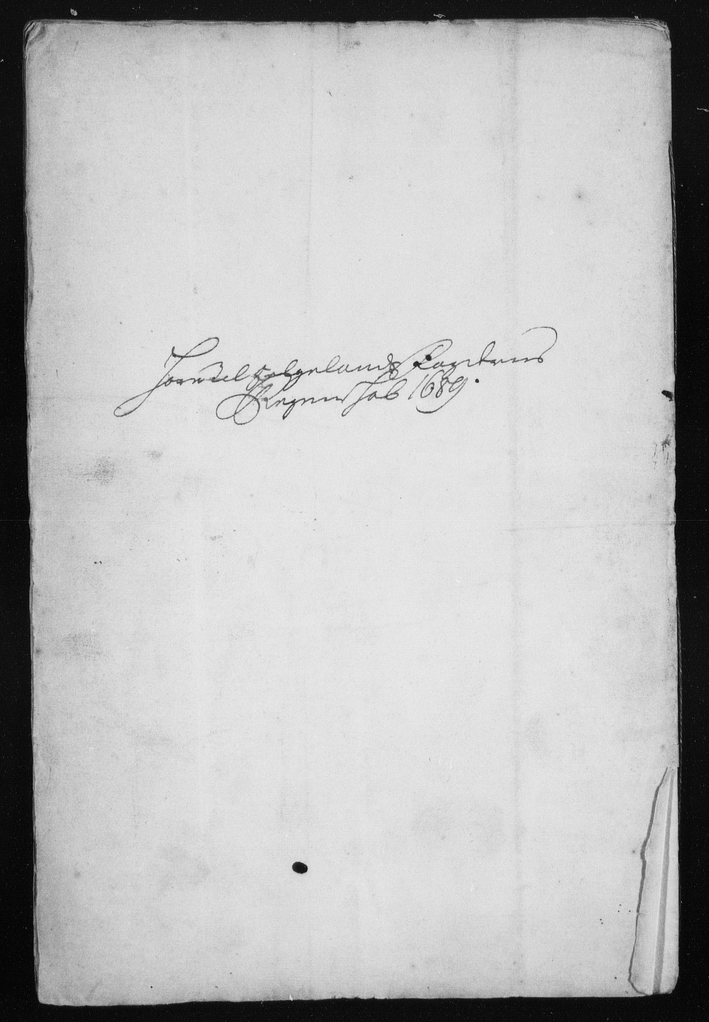 Rentekammeret inntil 1814, Reviderte regnskaper, Stiftamtstueregnskaper, Trondheim stiftamt og Nordland amt, AV/RA-EA-6044/R/Rh/L0013: Nordland amt, 1689