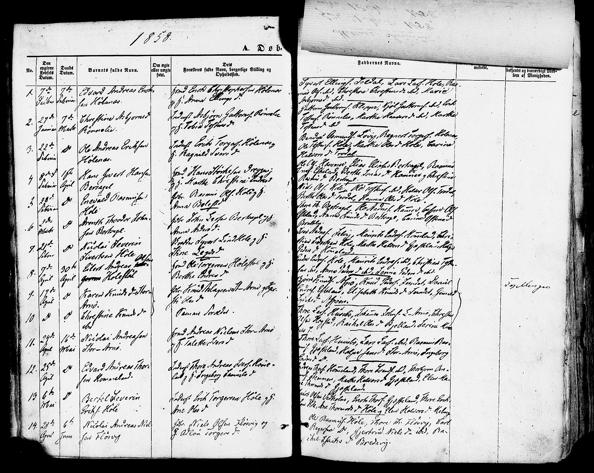 Høgsfjord sokneprestkontor, SAST/A-101624/H/Ha/Haa/L0002: Parish register (official) no. A 2, 1855-1885, p. 10