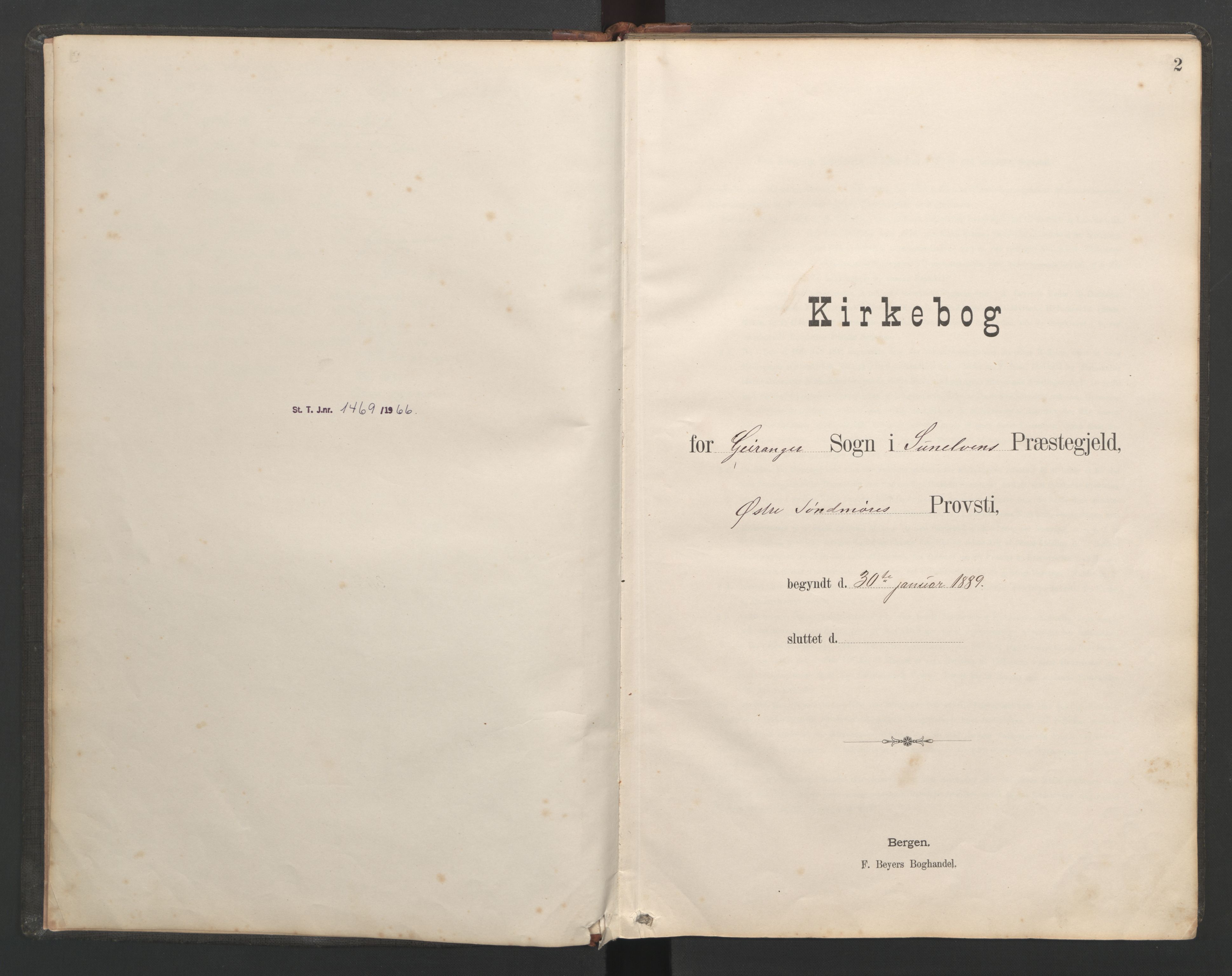 Ministerialprotokoller, klokkerbøker og fødselsregistre - Møre og Romsdal, SAT/A-1454/518/L0236: Parish register (copy) no. 518C03, 1889-1960, p. 2