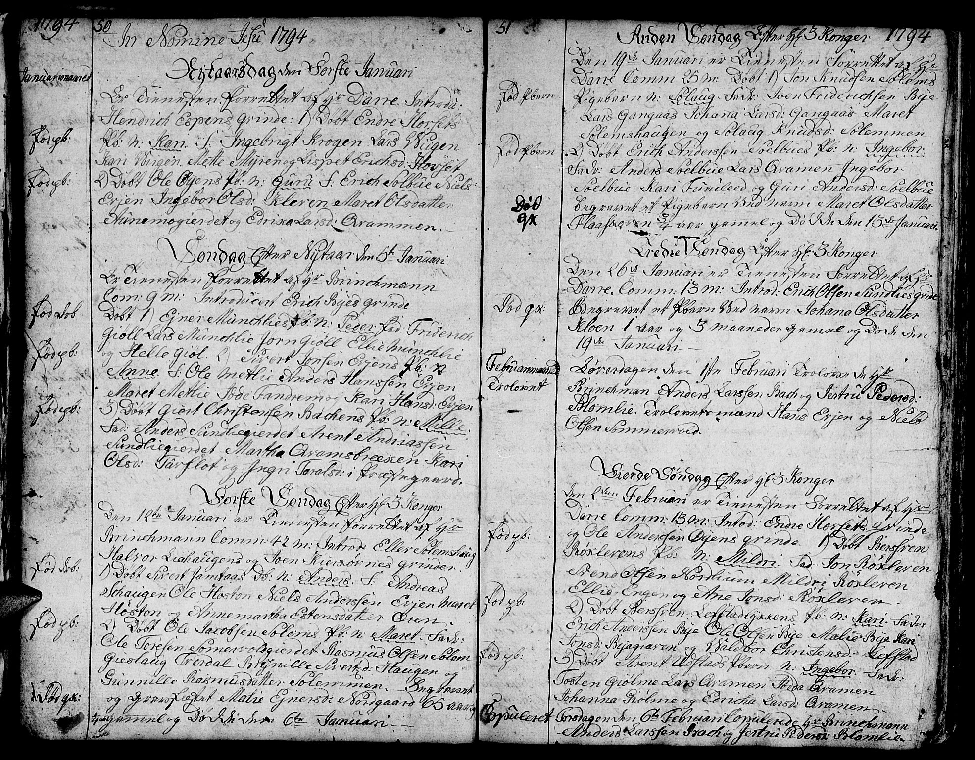 Ministerialprotokoller, klokkerbøker og fødselsregistre - Sør-Trøndelag, SAT/A-1456/668/L0815: Parish register (copy) no. 668C04, 1791-1815, p. 50-51