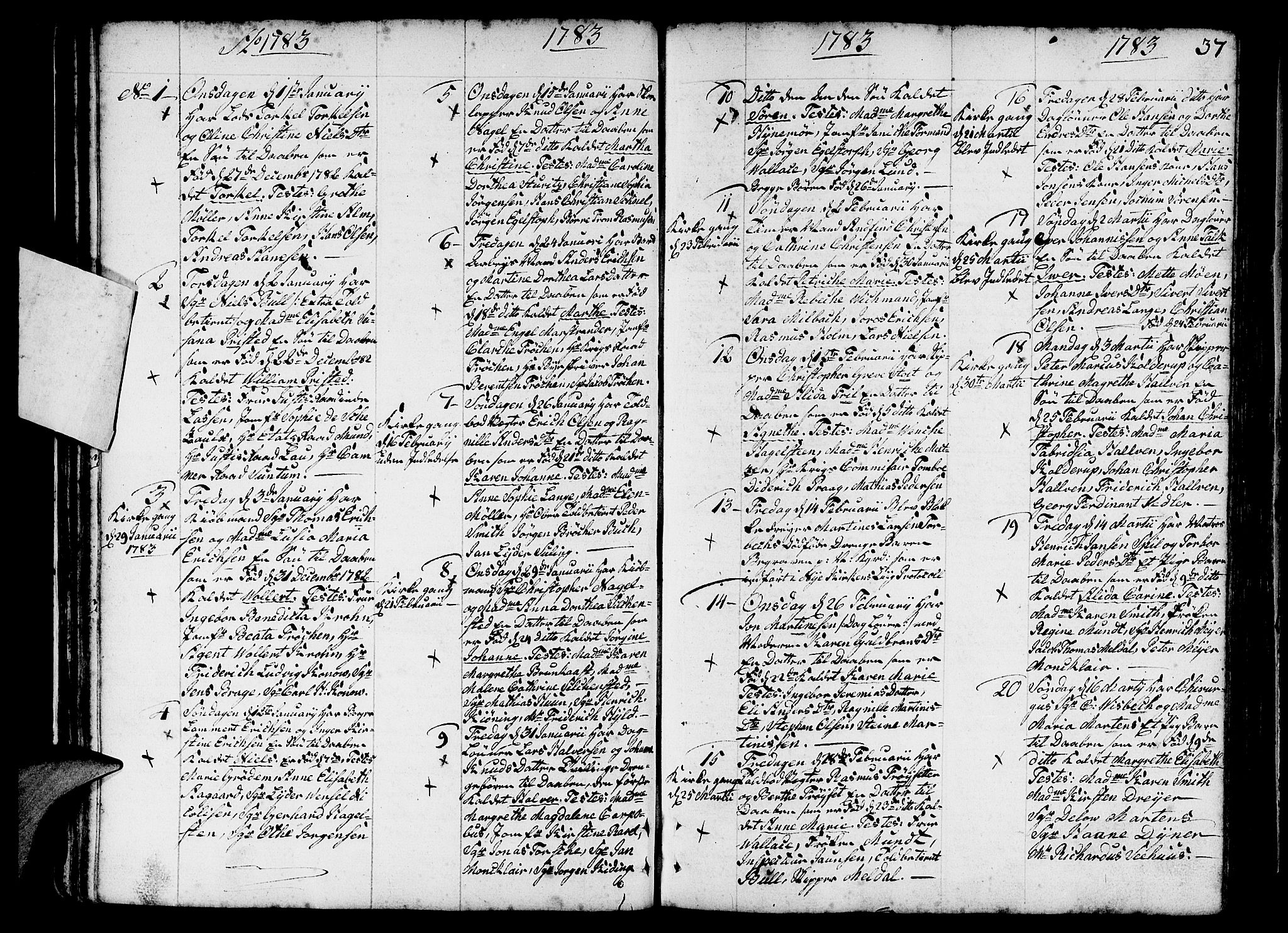 Nykirken Sokneprestembete, SAB/A-77101/H/Haa/L0005: Parish register (official) no. A 5, 1775-1808, p. 37