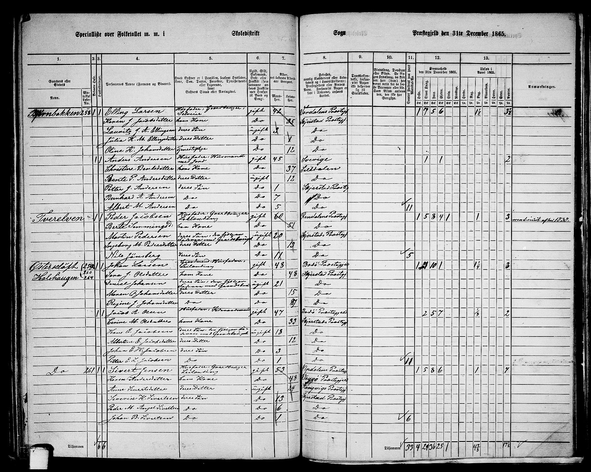 RA, 1865 census for Skjerstad, 1865, p. 131