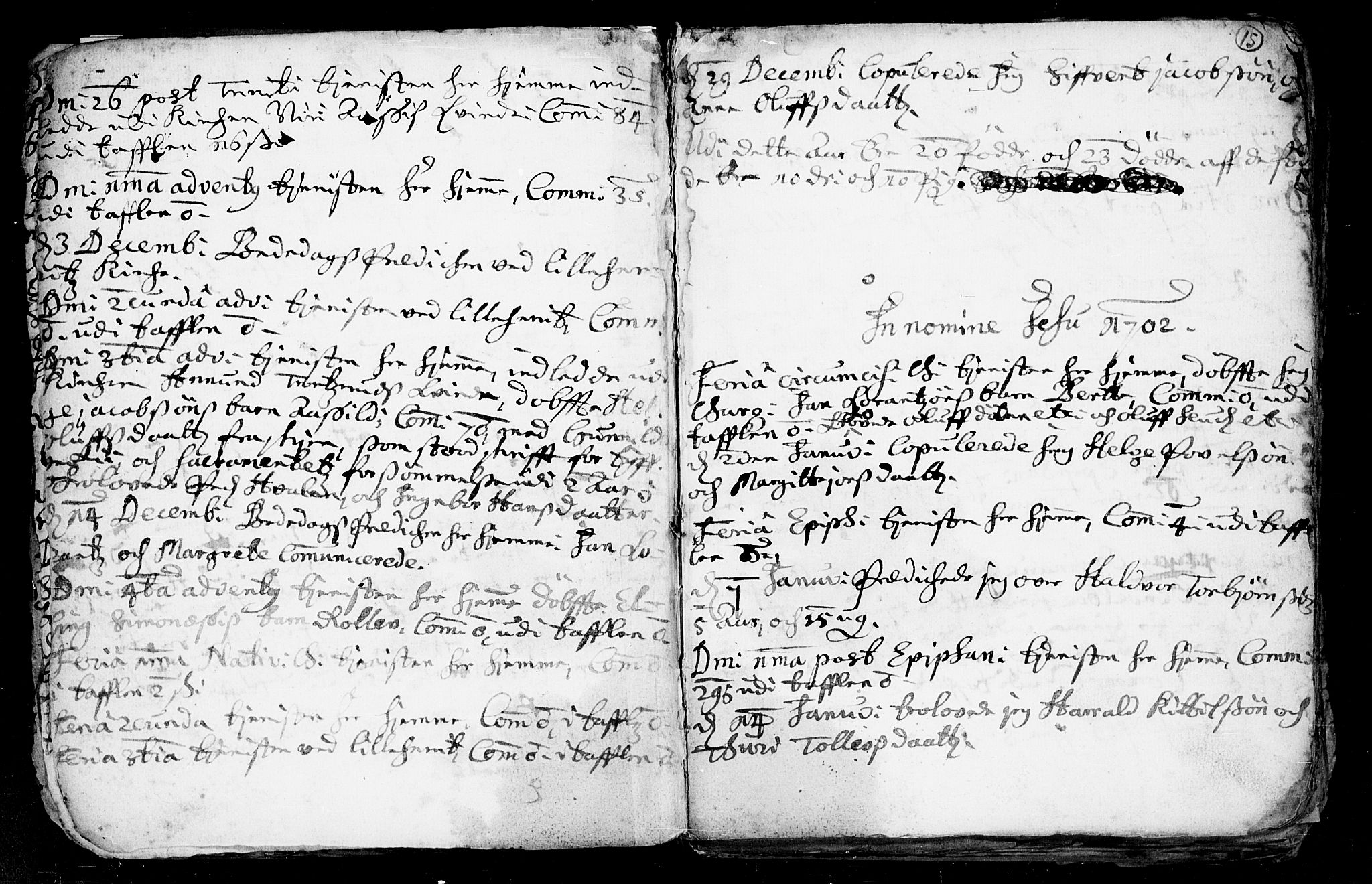Heddal kirkebøker, SAKO/A-268/F/Fa/L0002: Parish register (official) no. I 2, 1699-1722, p. 15