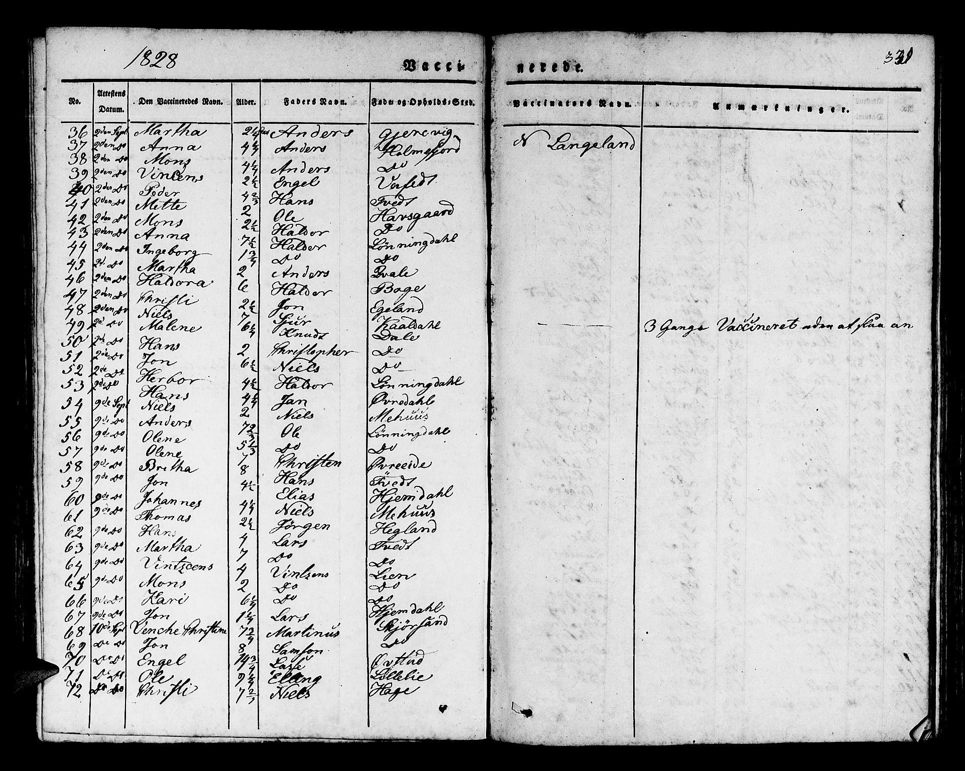 Os sokneprestembete, SAB/A-99929: Parish register (official) no. A 14, 1826-1839, p. 339