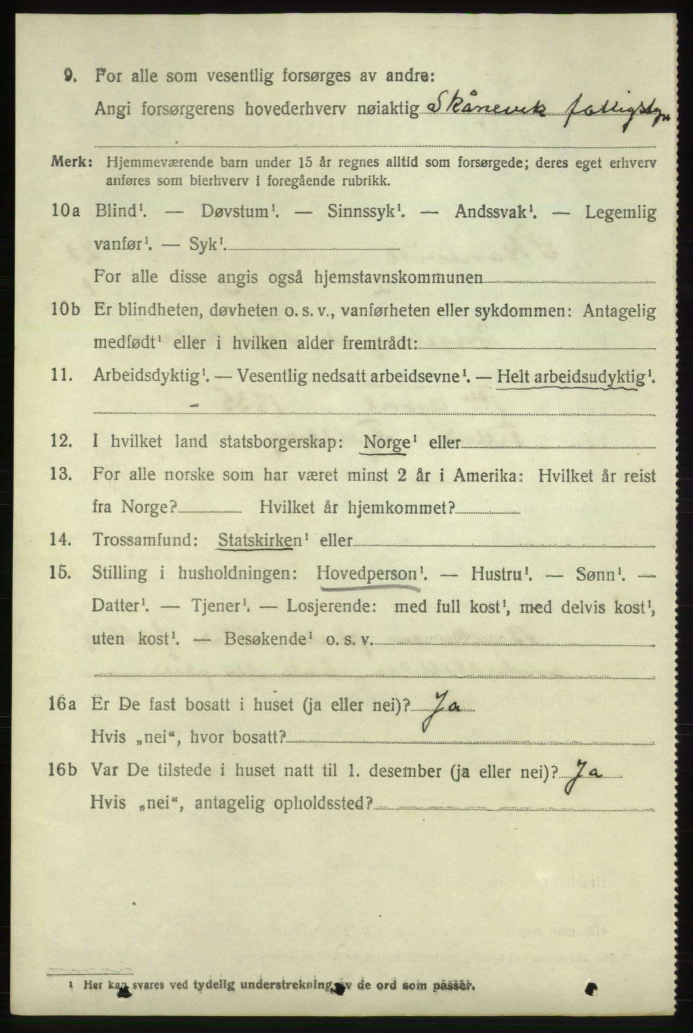 SAB, 1920 census for Skånevik, 1920, p. 7780