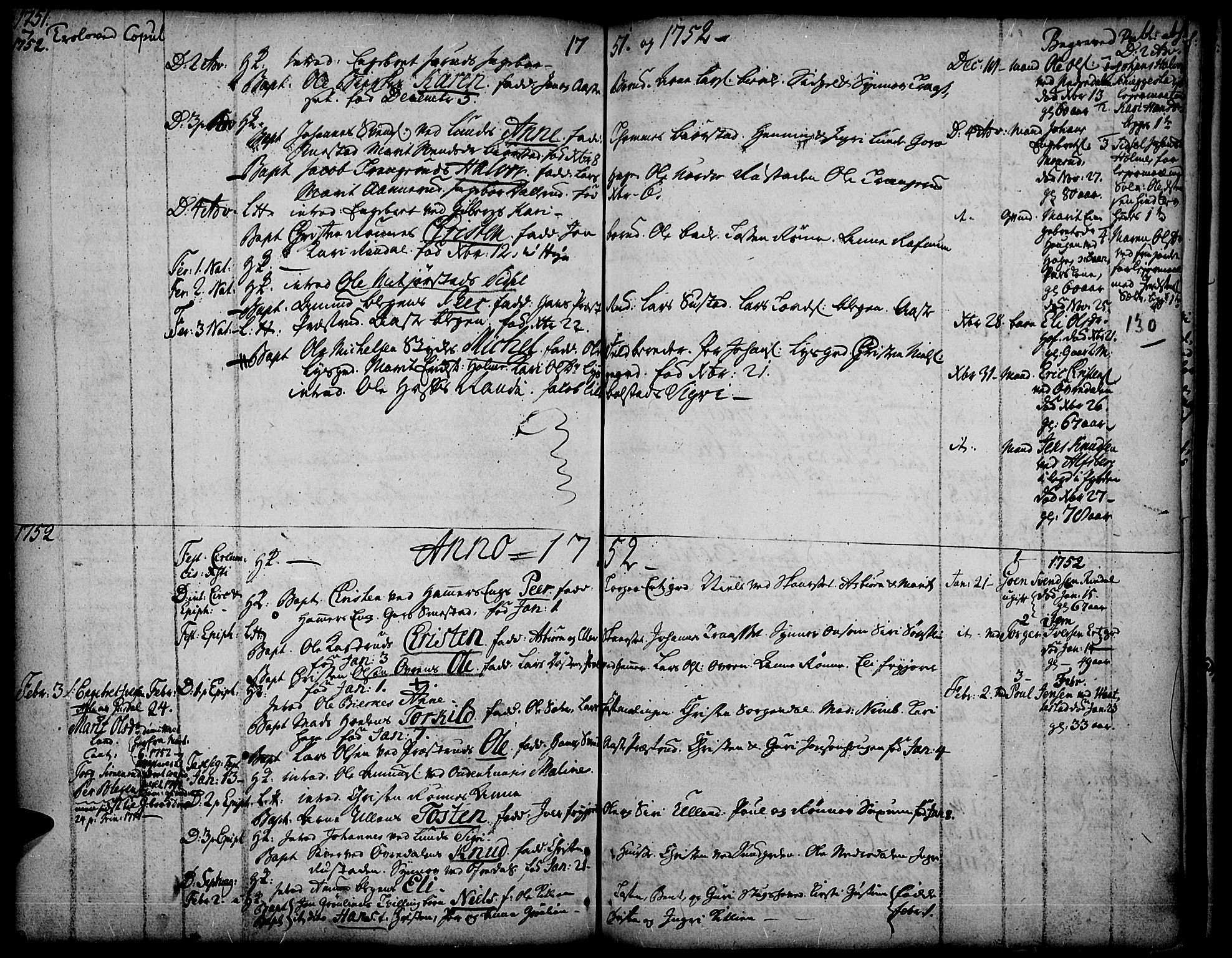 Fåberg prestekontor, SAH/PREST-086/H/Ha/Haa/L0001: Parish register (official) no. 1, 1727-1775, p. 130