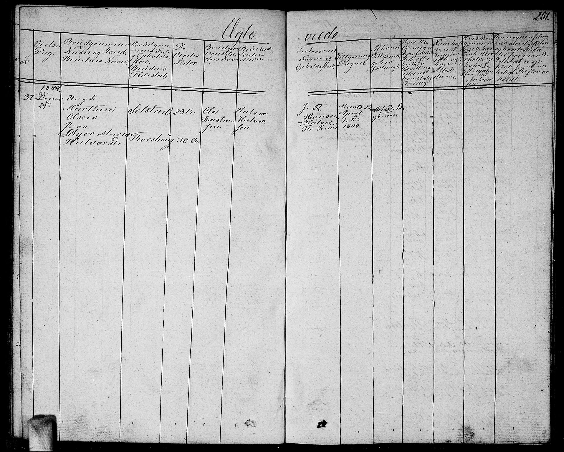 Enebakk prestekontor Kirkebøker, SAO/A-10171c/G/Ga/L0003: Parish register (copy) no. I 3, 1833-1849, p. 251