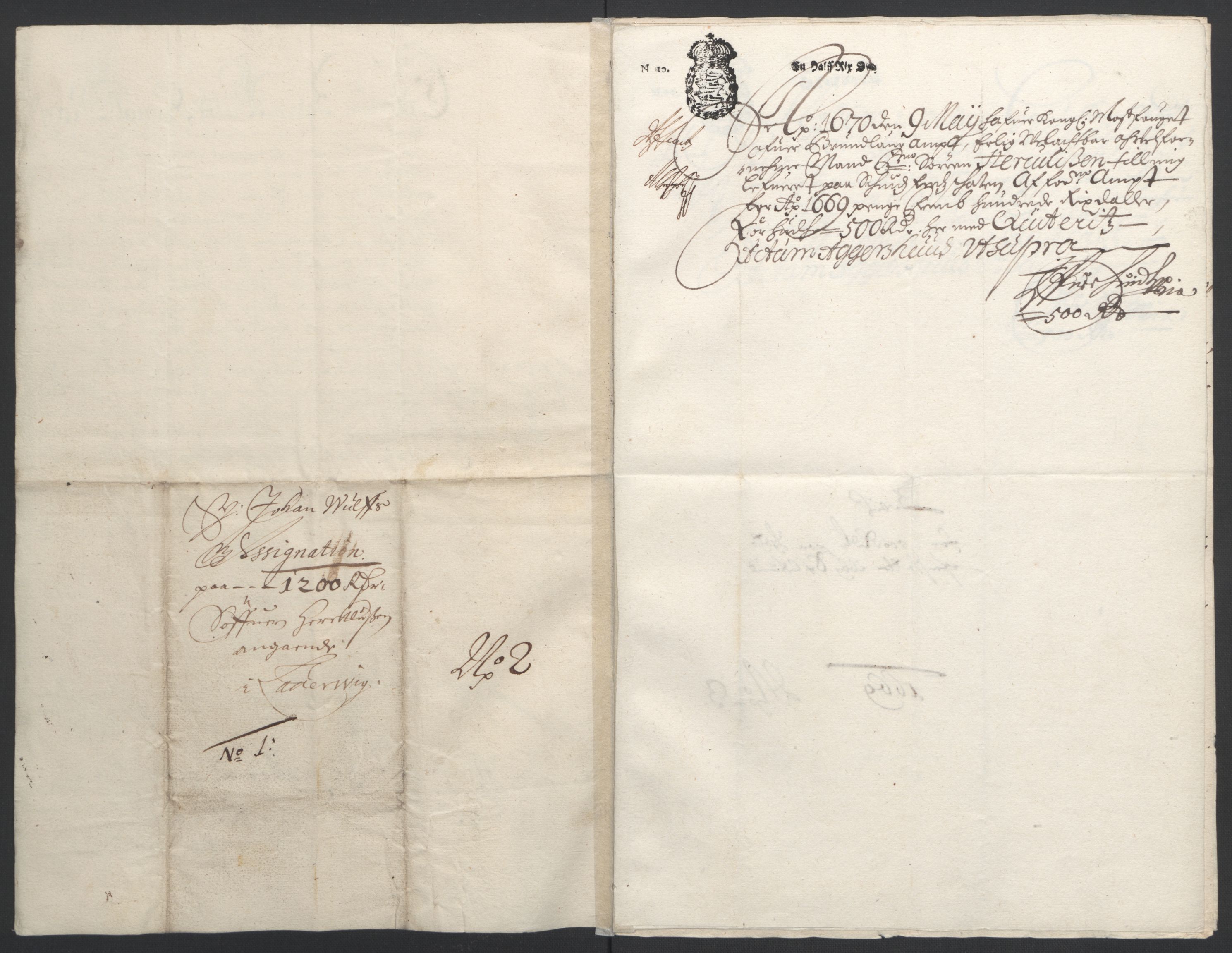 Rentekammeret inntil 1814, Reviderte regnskaper, Fogderegnskap, AV/RA-EA-4092/R33/L1965: Fogderegnskap Larvik grevskap, 1669-1670, p. 30