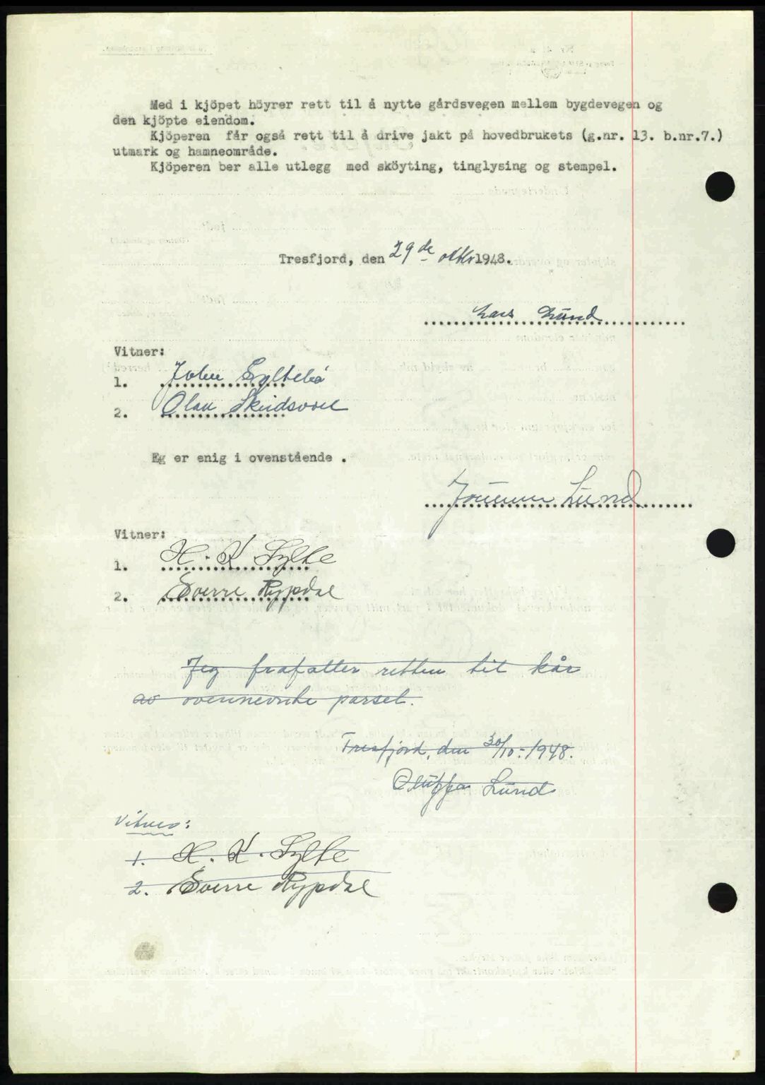 Romsdal sorenskriveri, AV/SAT-A-4149/1/2/2C: Mortgage book no. A27, 1948-1948, Diary no: : 2826/1948