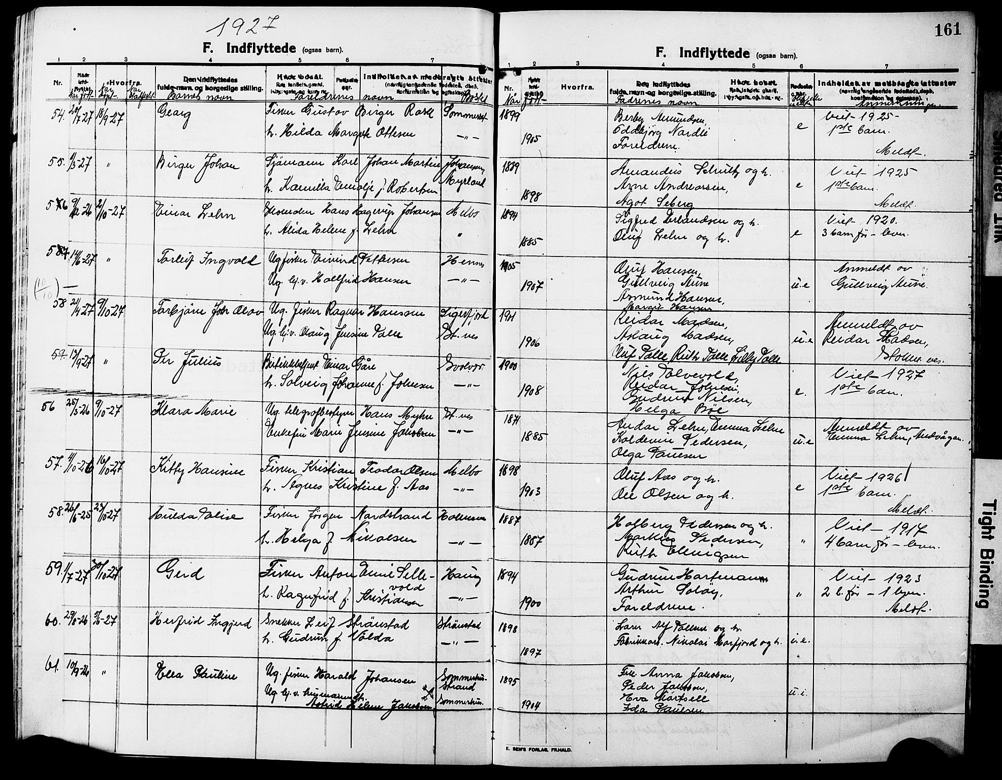 Ministerialprotokoller, klokkerbøker og fødselsregistre - Nordland, SAT/A-1459/888/L1269: Parish register (copy) no. 888C07, 1913-1927, p. 161